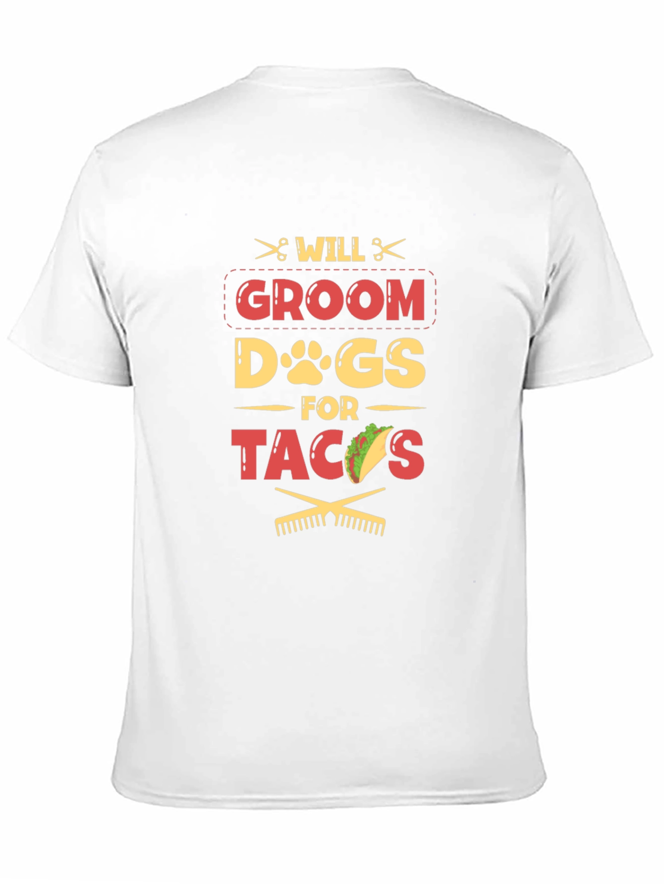 Black Will Groom Dogs for Tacos Funny T-Shirt view 11