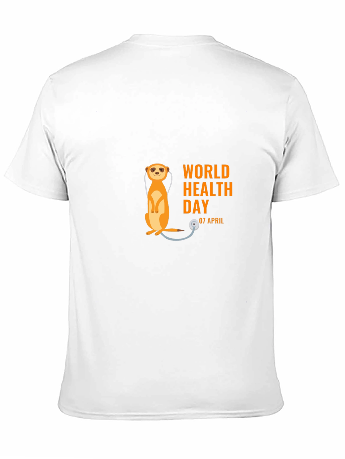 Black World Health Day Meerkat T-Shirt view 11