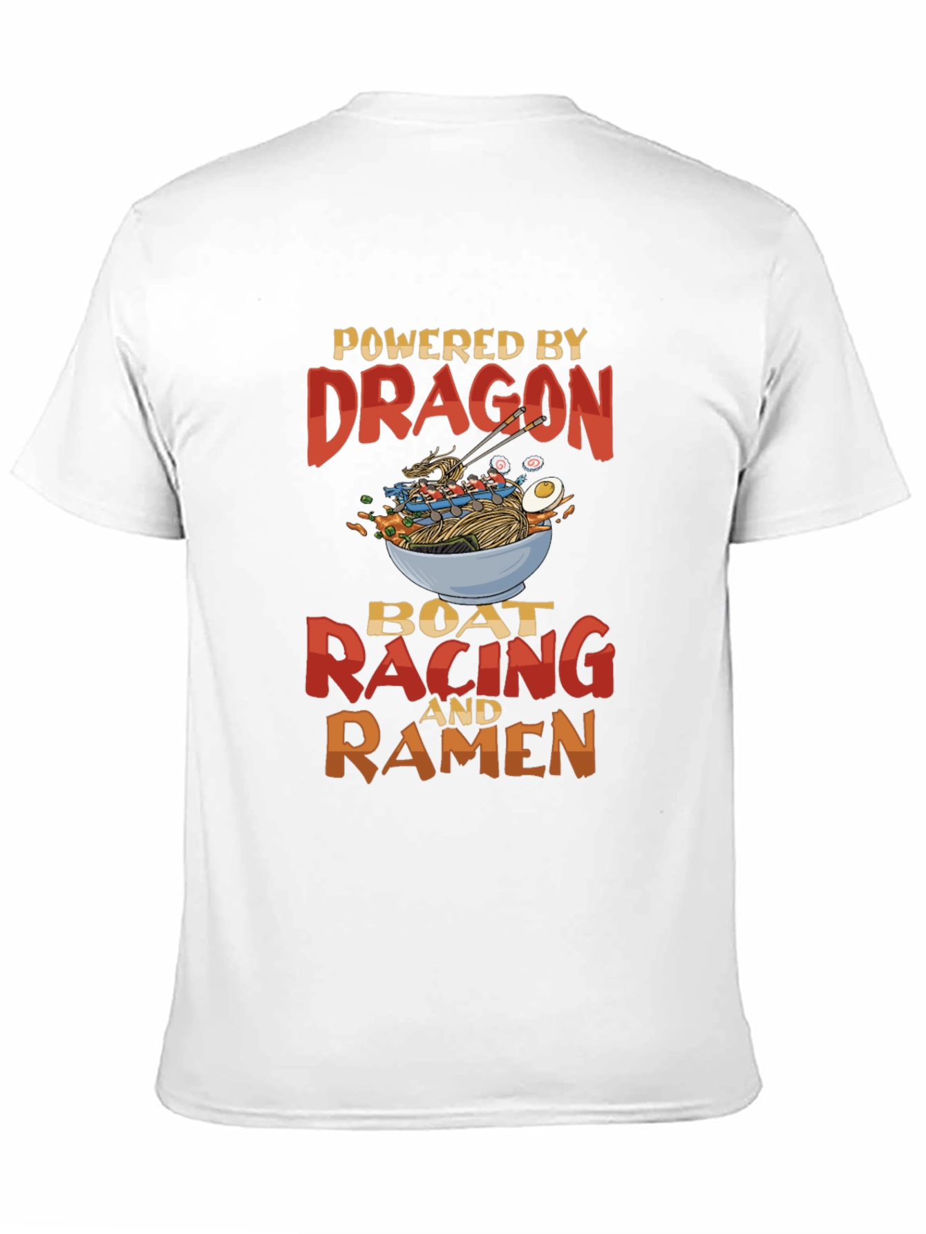 Black Dragon Boat Racing Ramen Graphic T-Shirt view 11