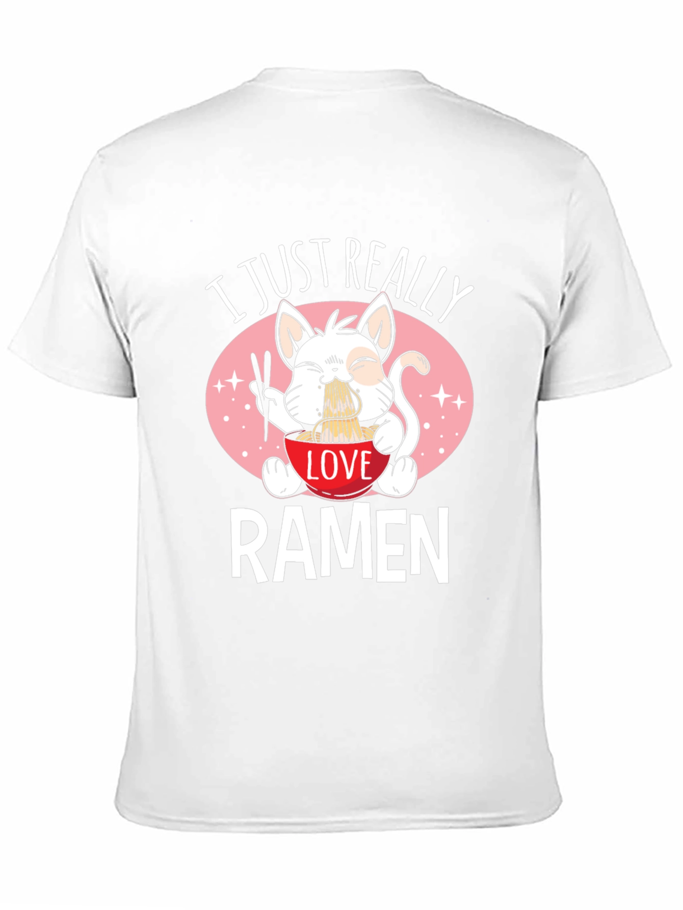 Black I Just Really Love Ramen Black T-Shirt view 11