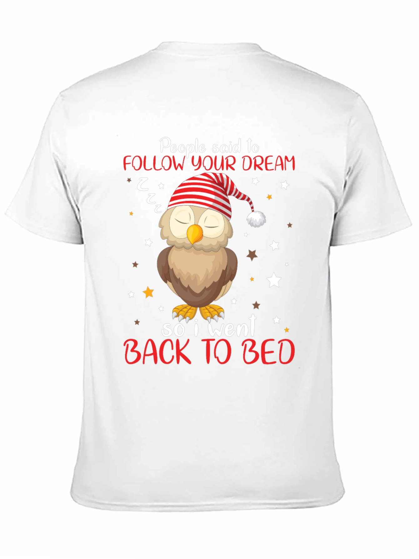 Black Follow Your Dream Owl T-Shirt - Sleepy Bedtime Tee view 11