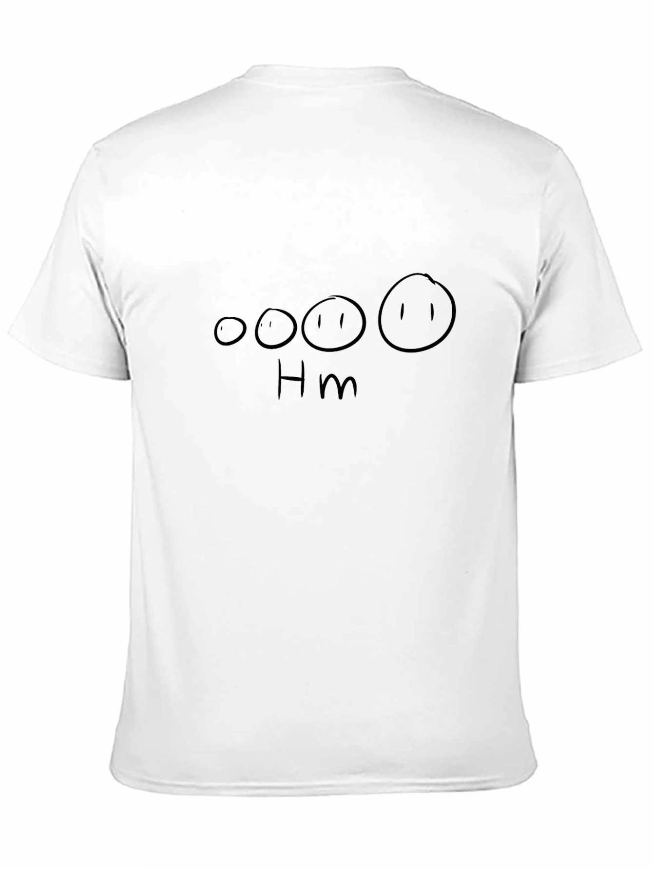 Black Funny Hm Smiley Face Black T-Shirt view 11