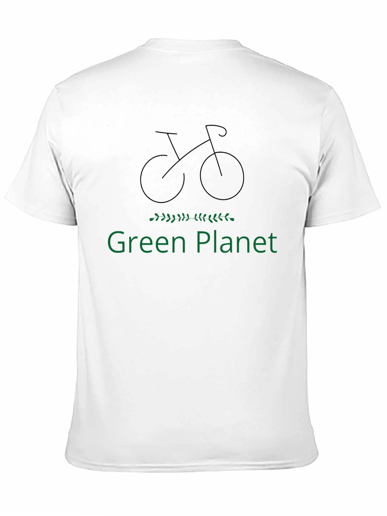 Black Green Planet Bike T-Shirt - Eco-Friendly Design view 11
