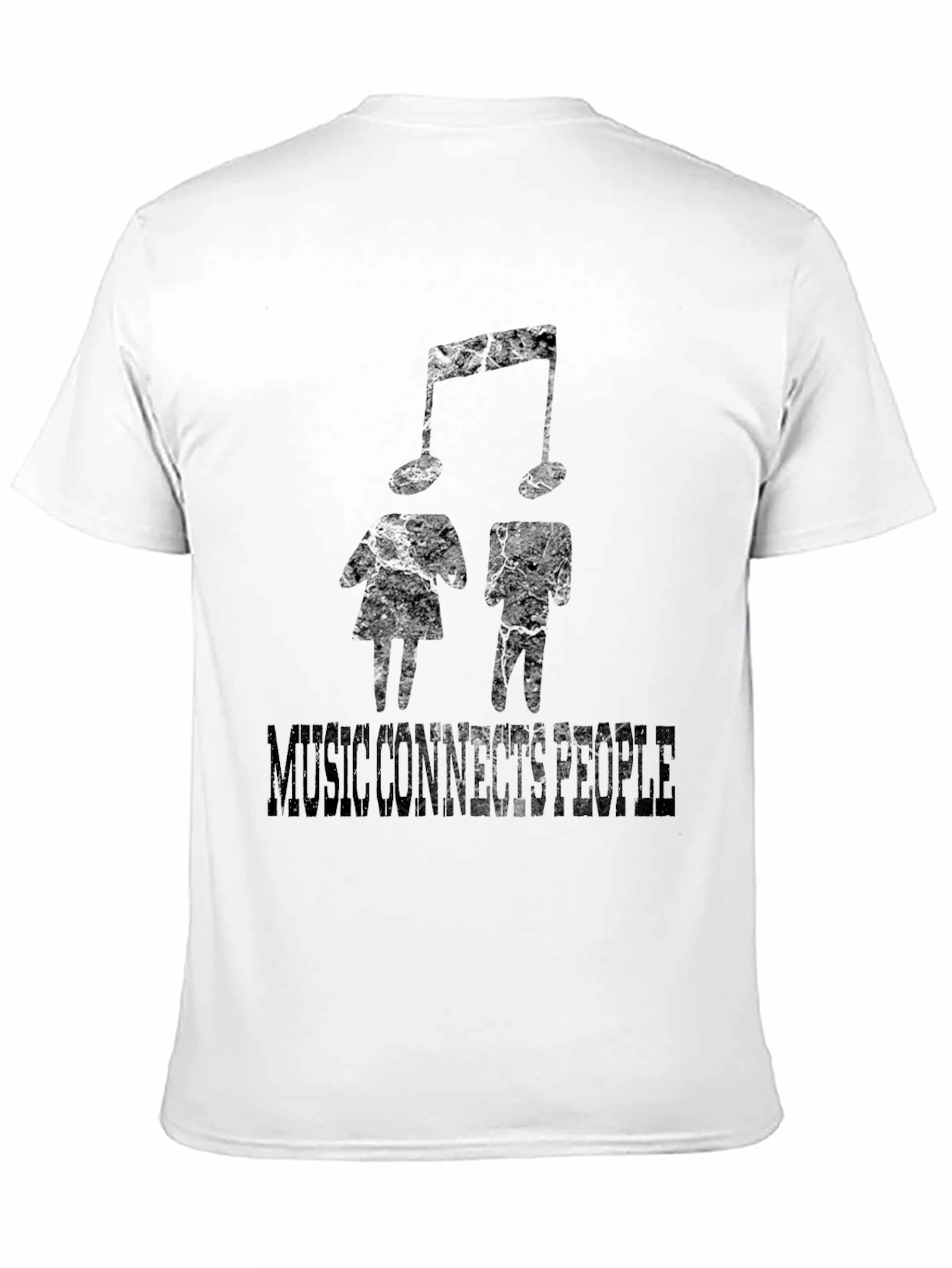 Black Music Connects People Black Graphic T-Shirt view 11