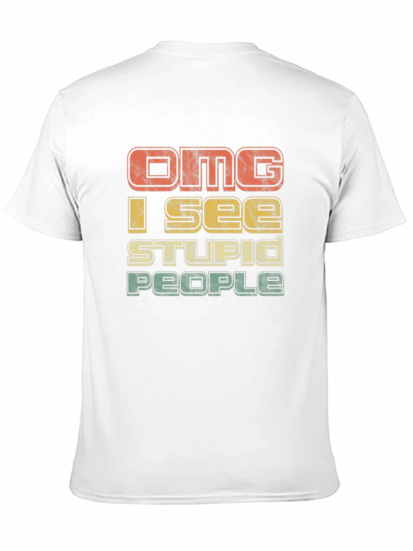 Black OMG I See Stupid People Graphic T-Shirt view 11