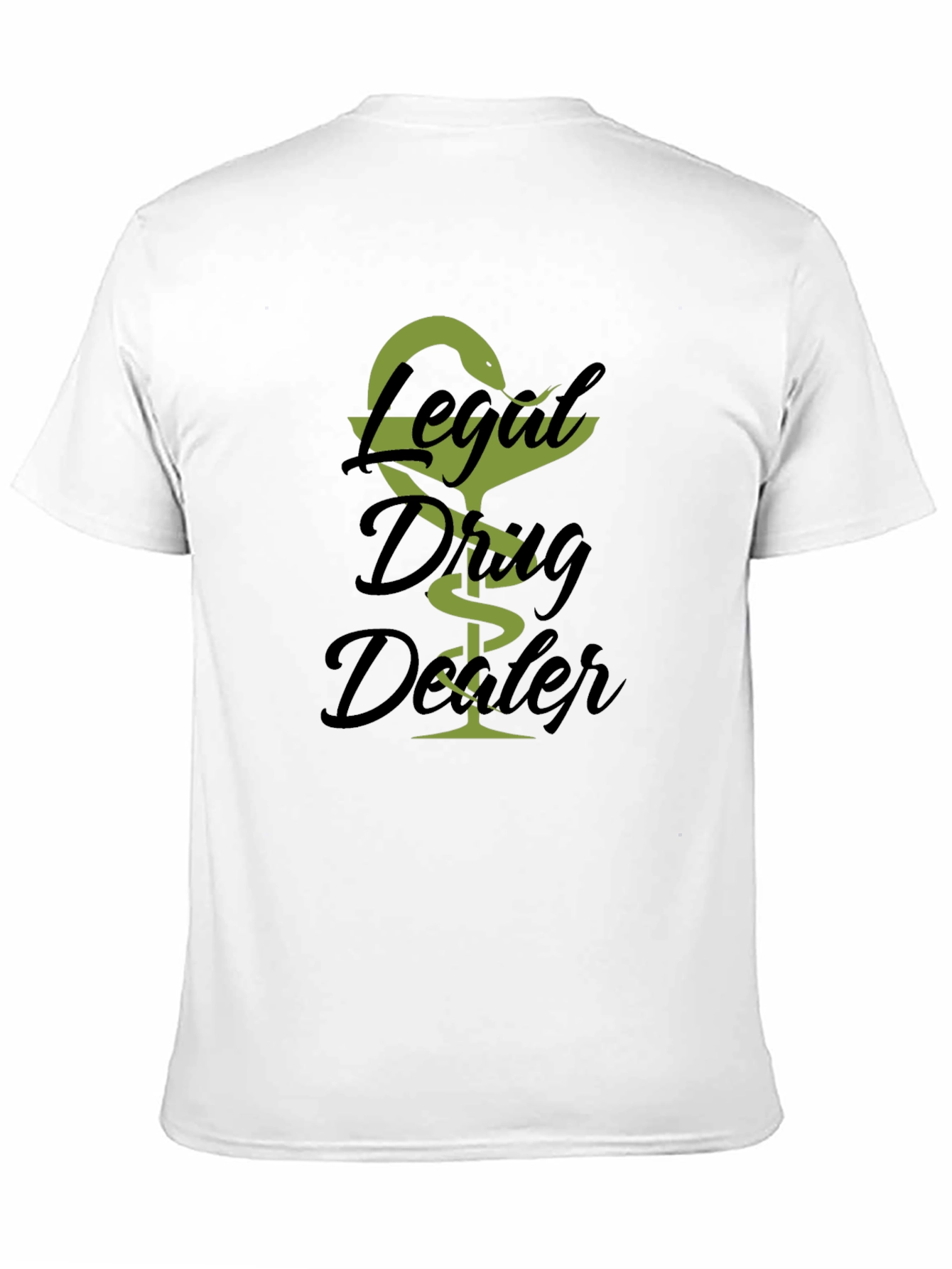 Black Legal Drug Dealer T-Shirt - Novelty Graphic Tee view 11