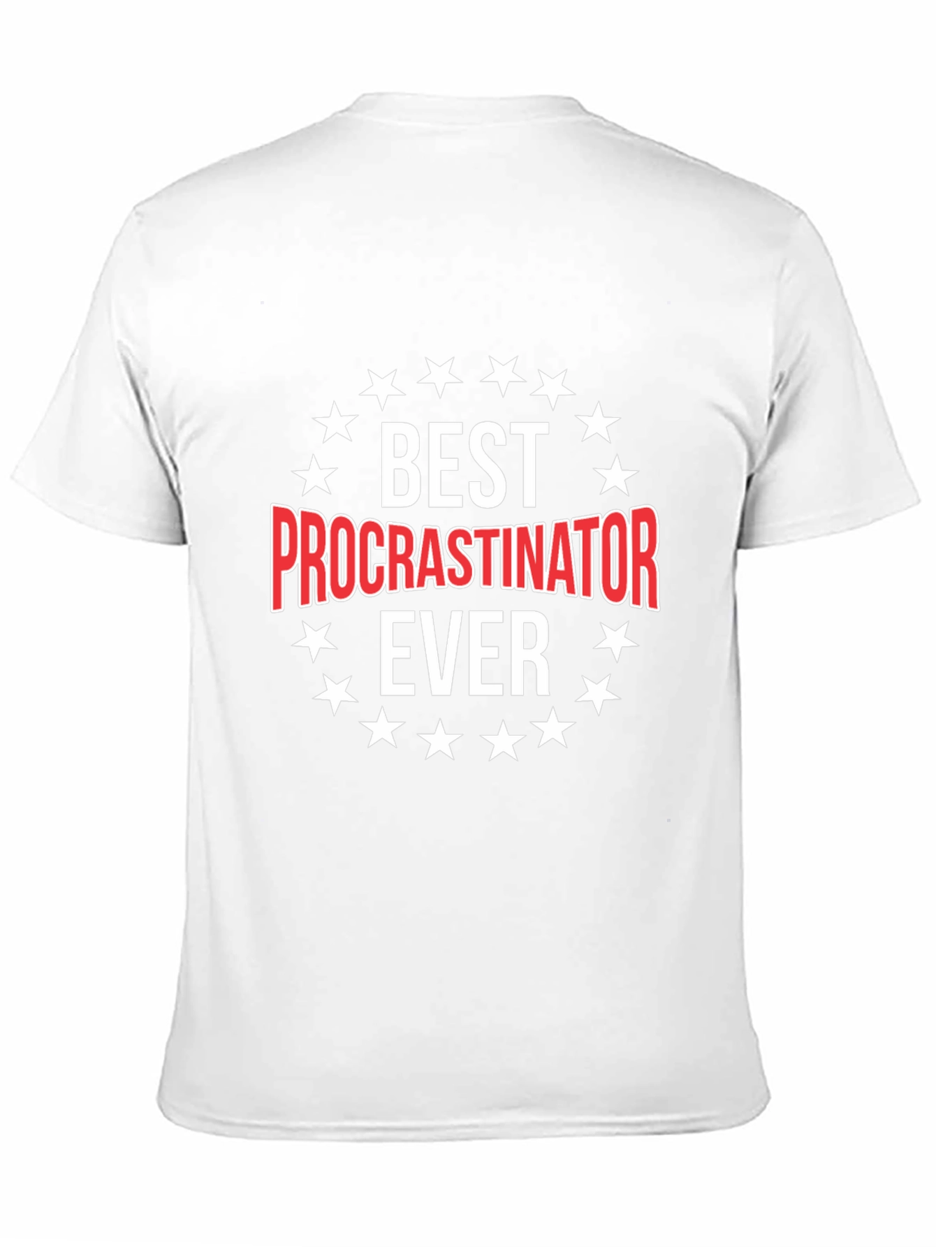 Black Best Procrastinator Ever Graphic Tee view 11