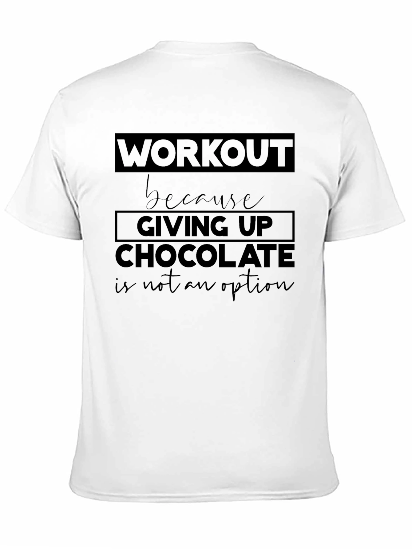 Black Workout for Chocolate Men's Black T-Shirt view 11