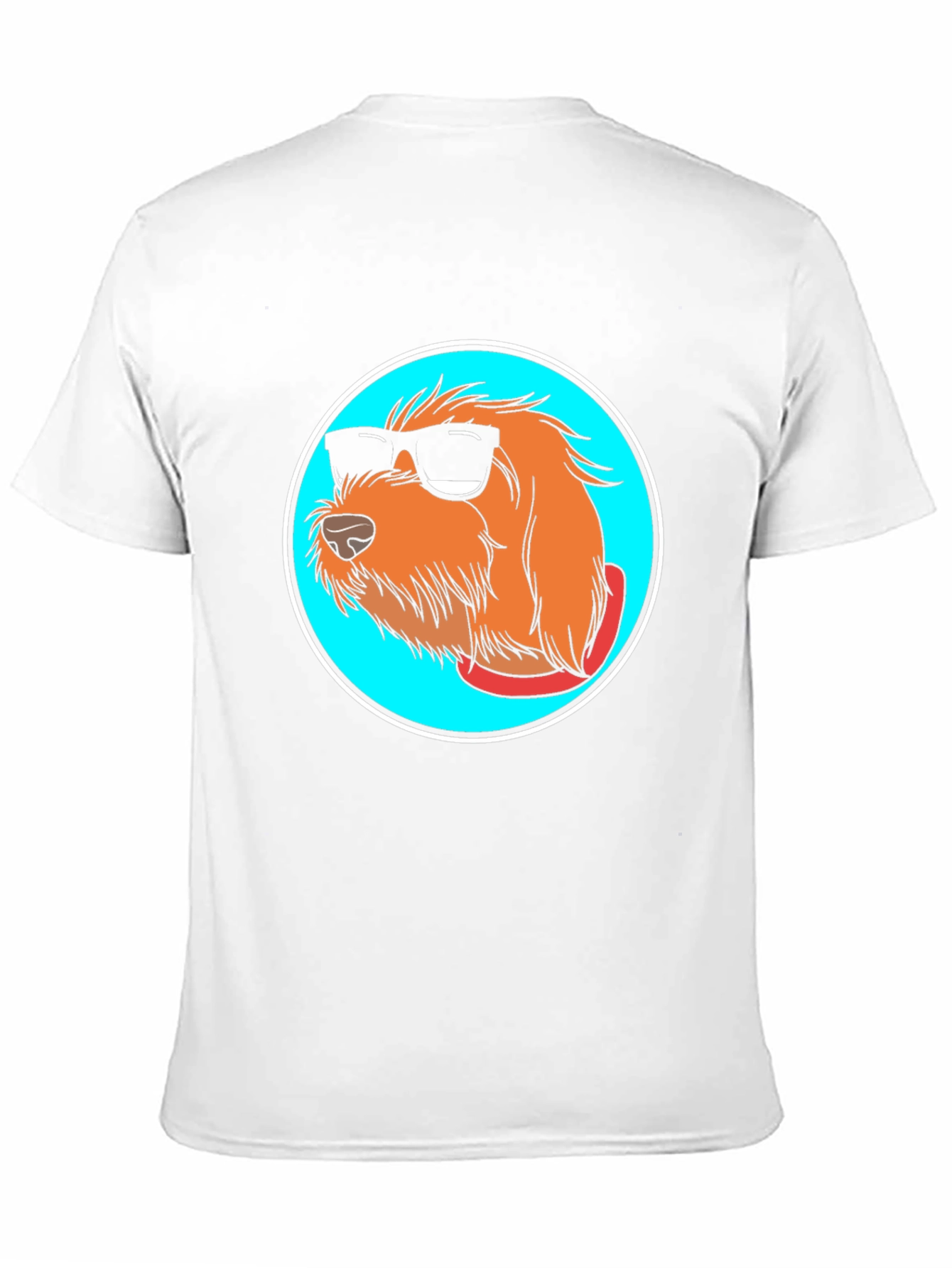 Black Cool Dog Graphic Tee - Black Cotton Blend view 11