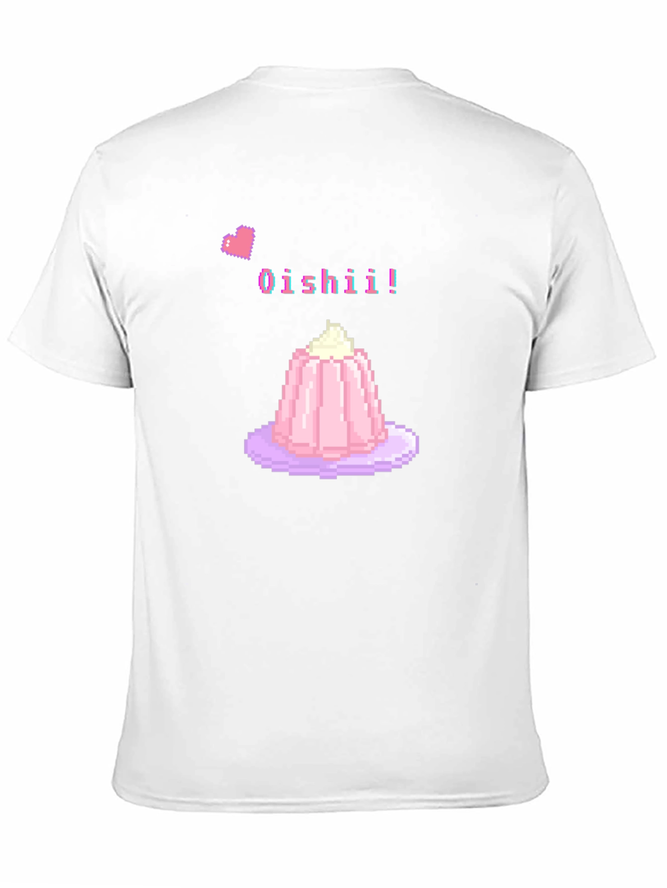 Black Oishii! Pixel Dessert T-Shirt view 11