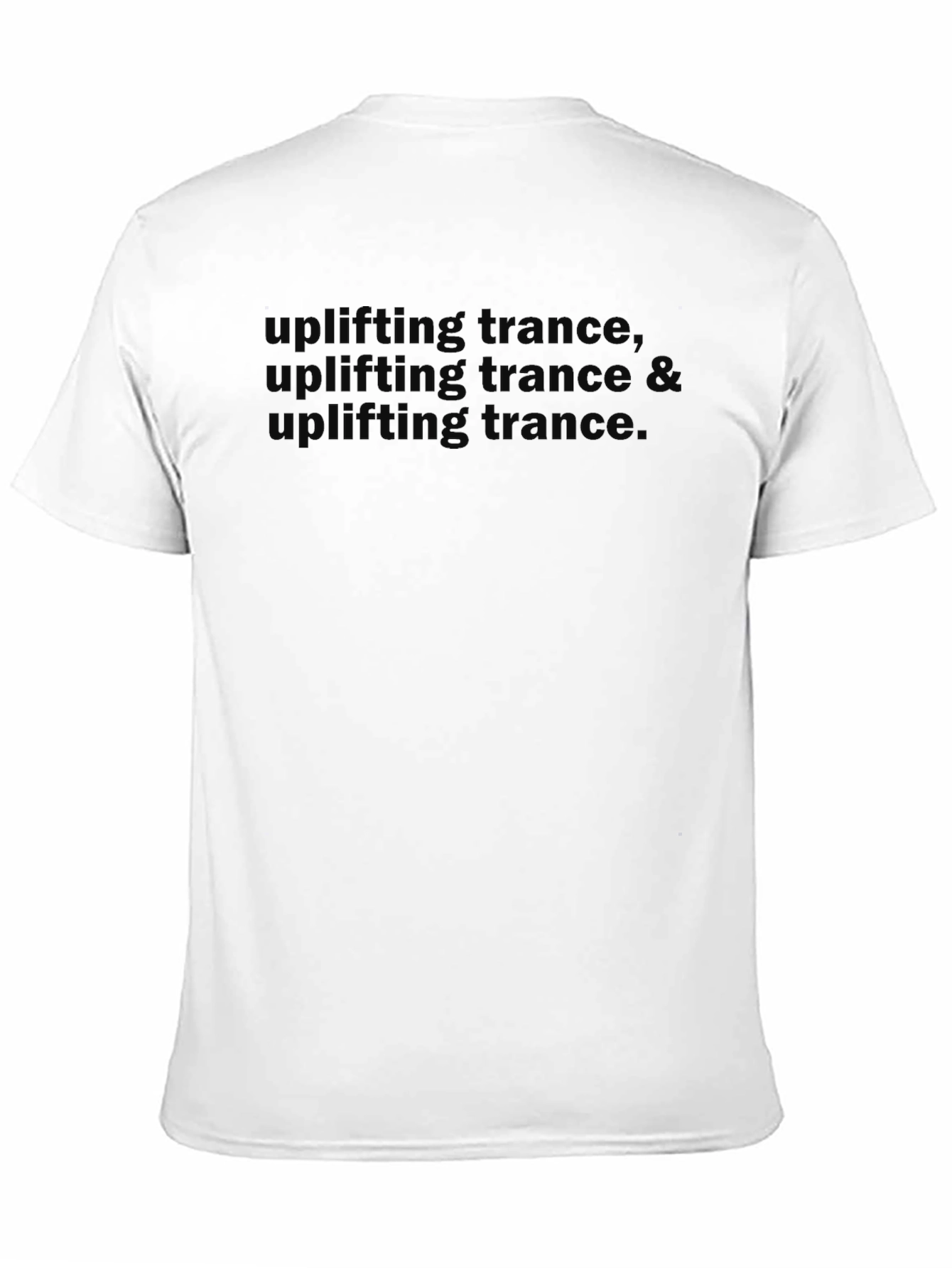 Black Uplifting Trance Graphic Tee - Black view 11