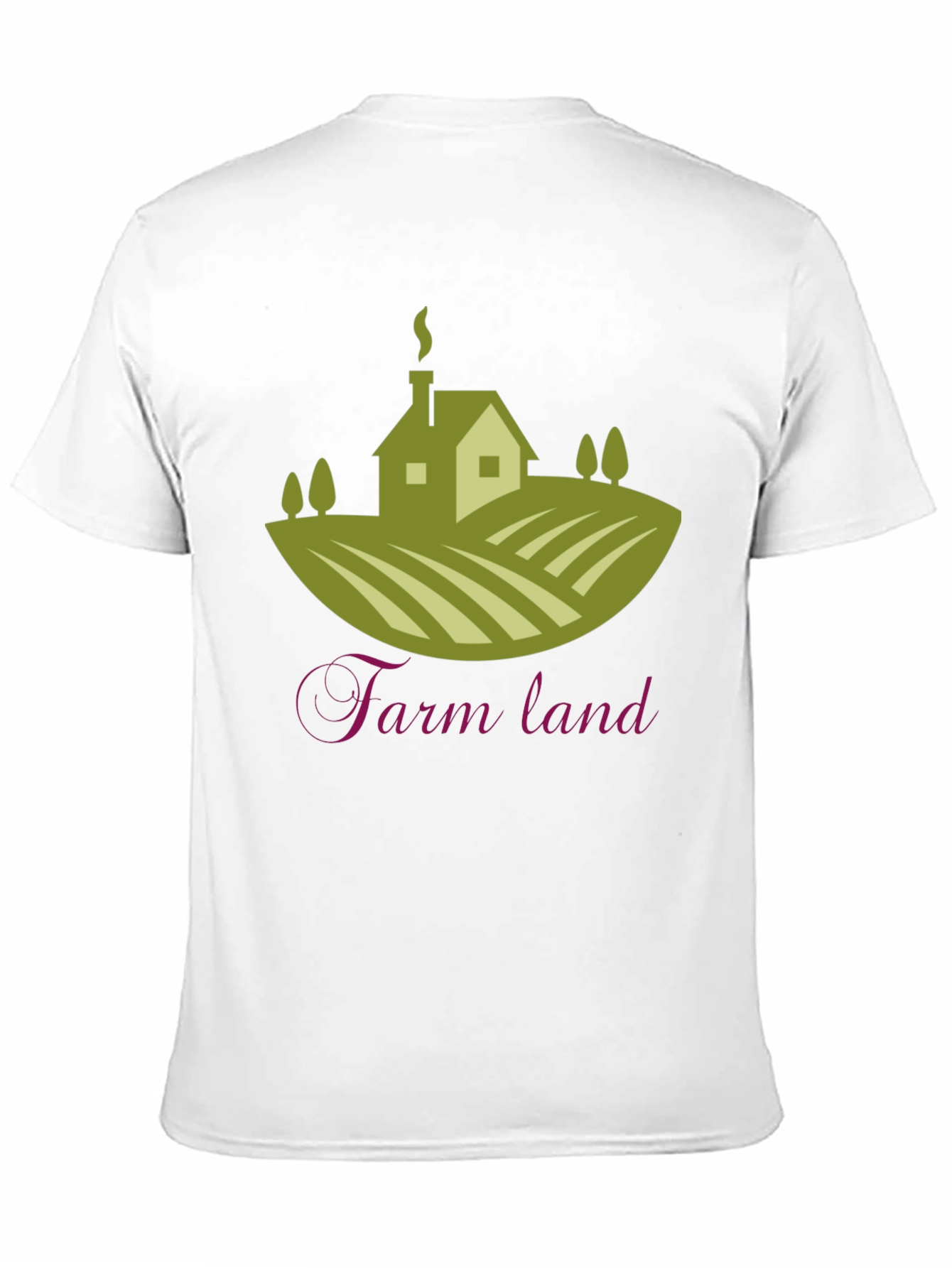 Black Farm Land Graphic T-Shirt | Classic Crew Neck Tee view 11