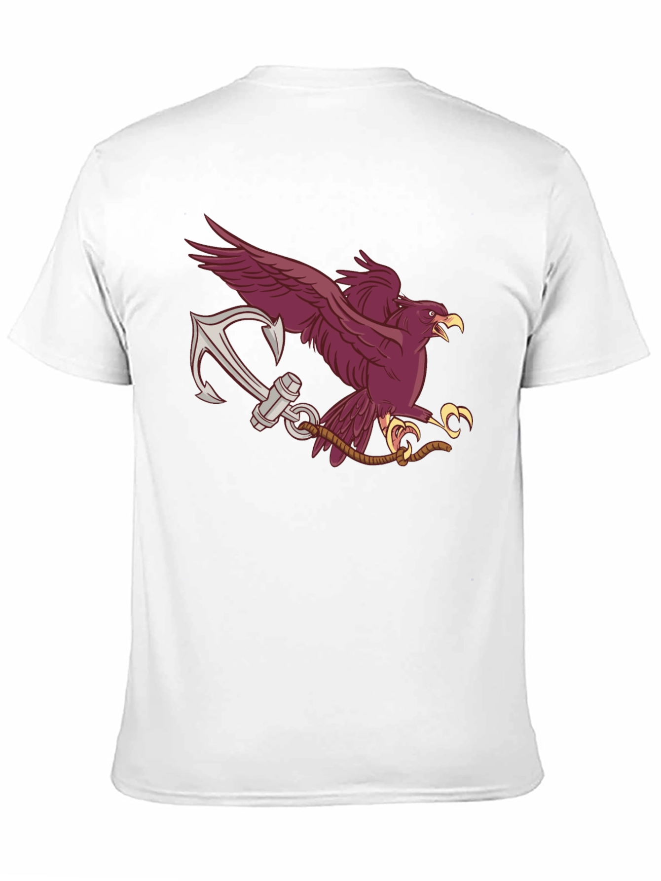 Black Eagle and Anchor Graphic Tee view 11