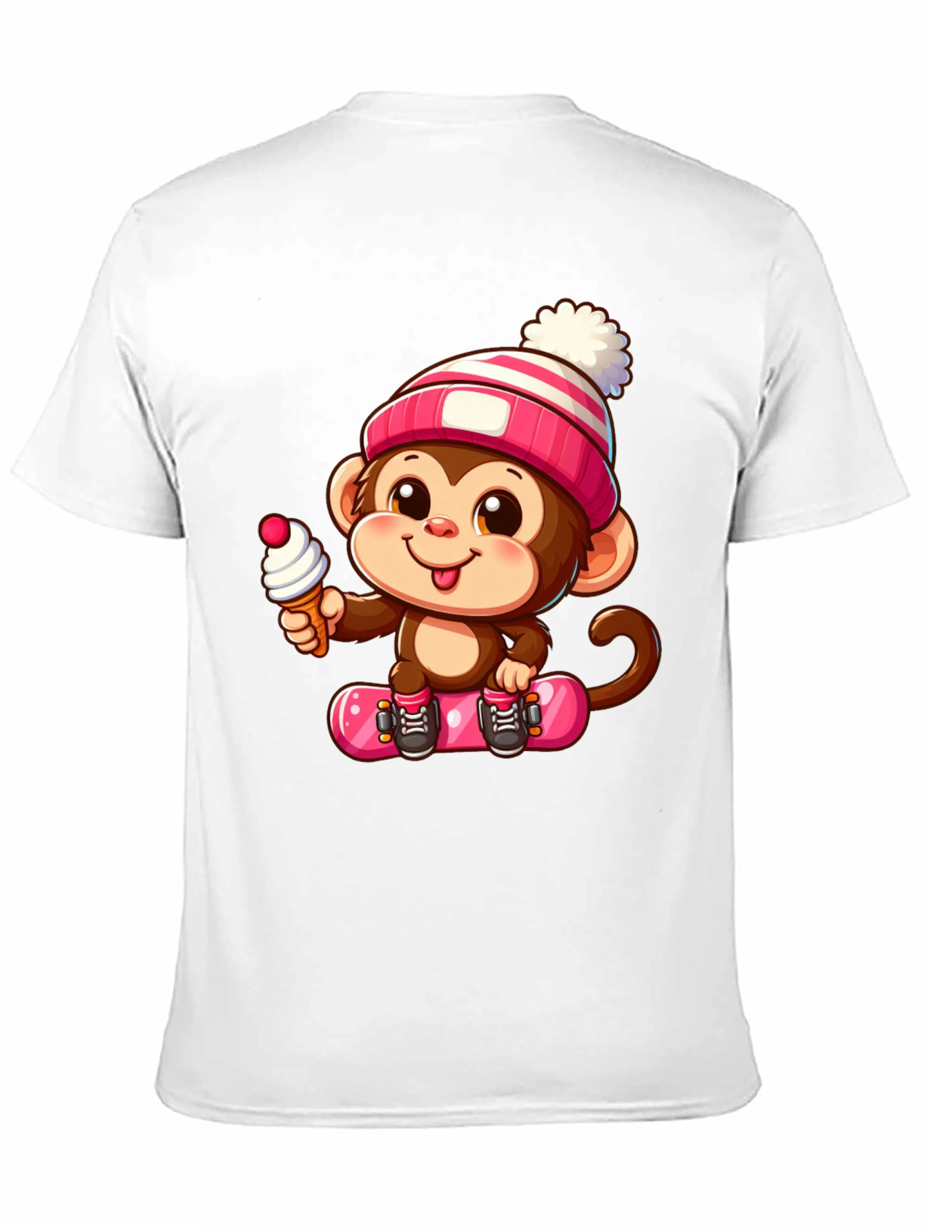 Black Monkey Skateboarder Graphic Tee view 11