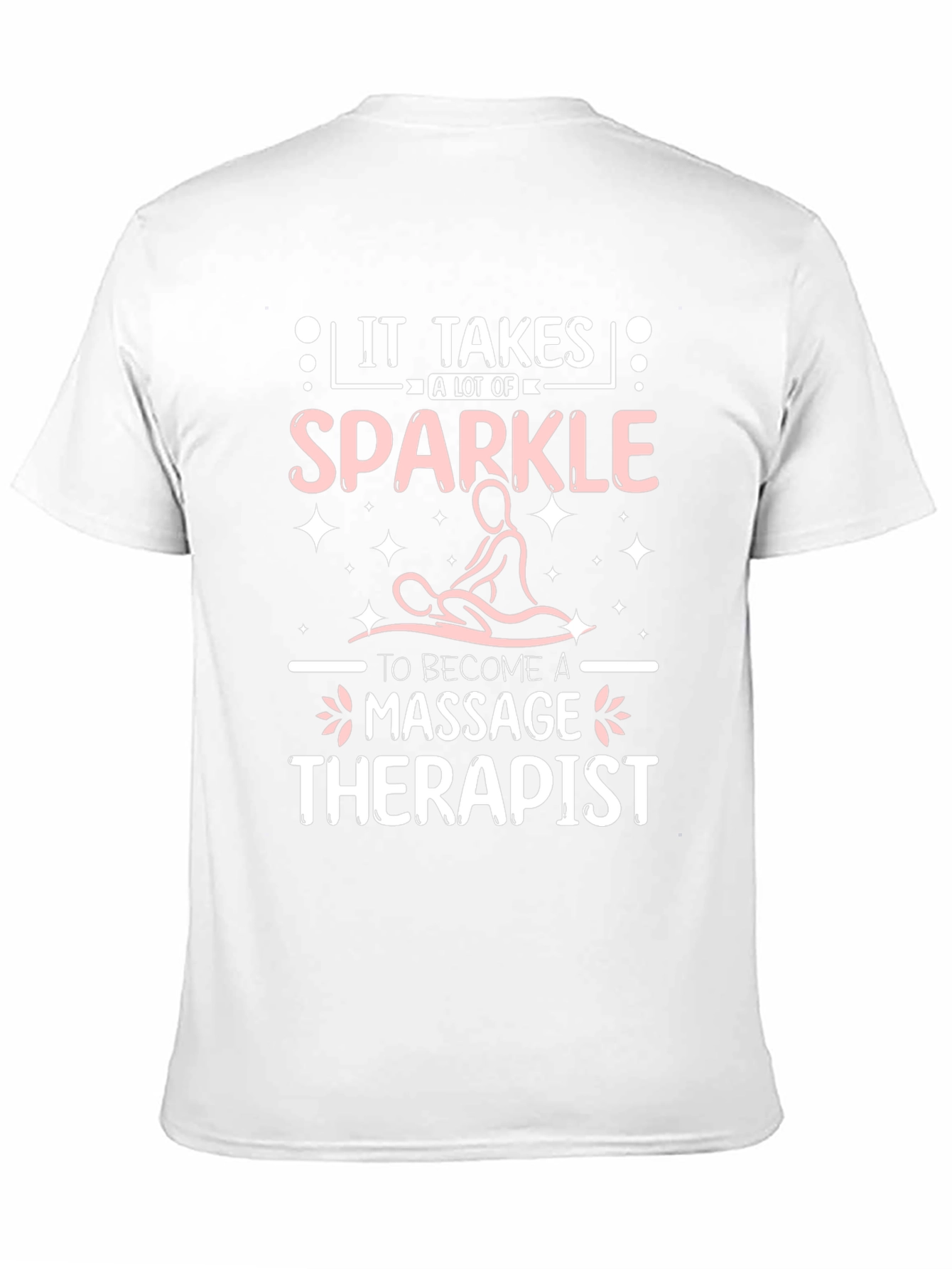 Black Massage Therapist Sparkle T-Shirt view 11