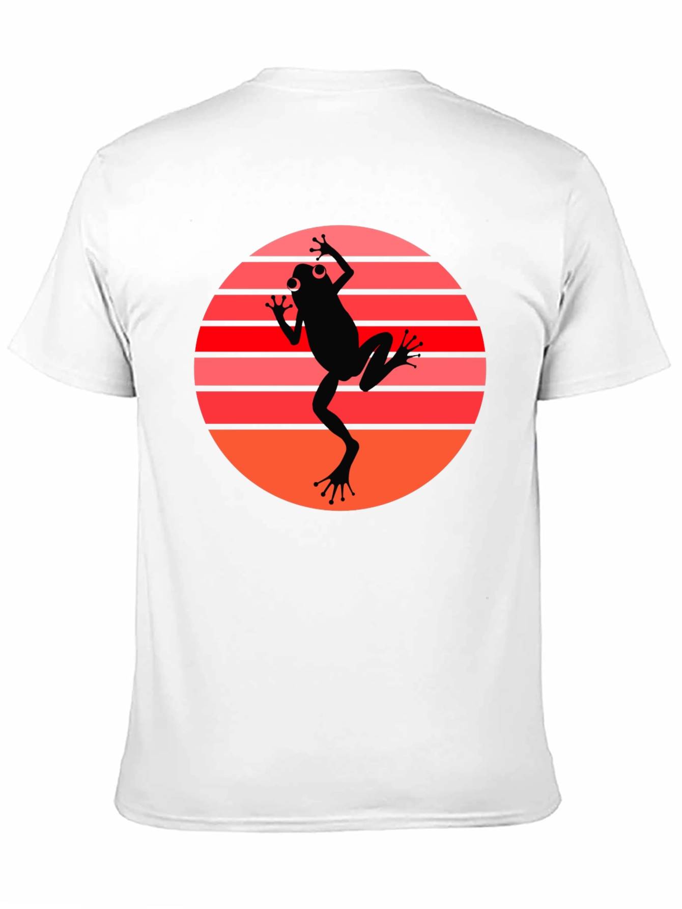 Black Frog Sunset Graphic Tee - Cool Retro Style view 11