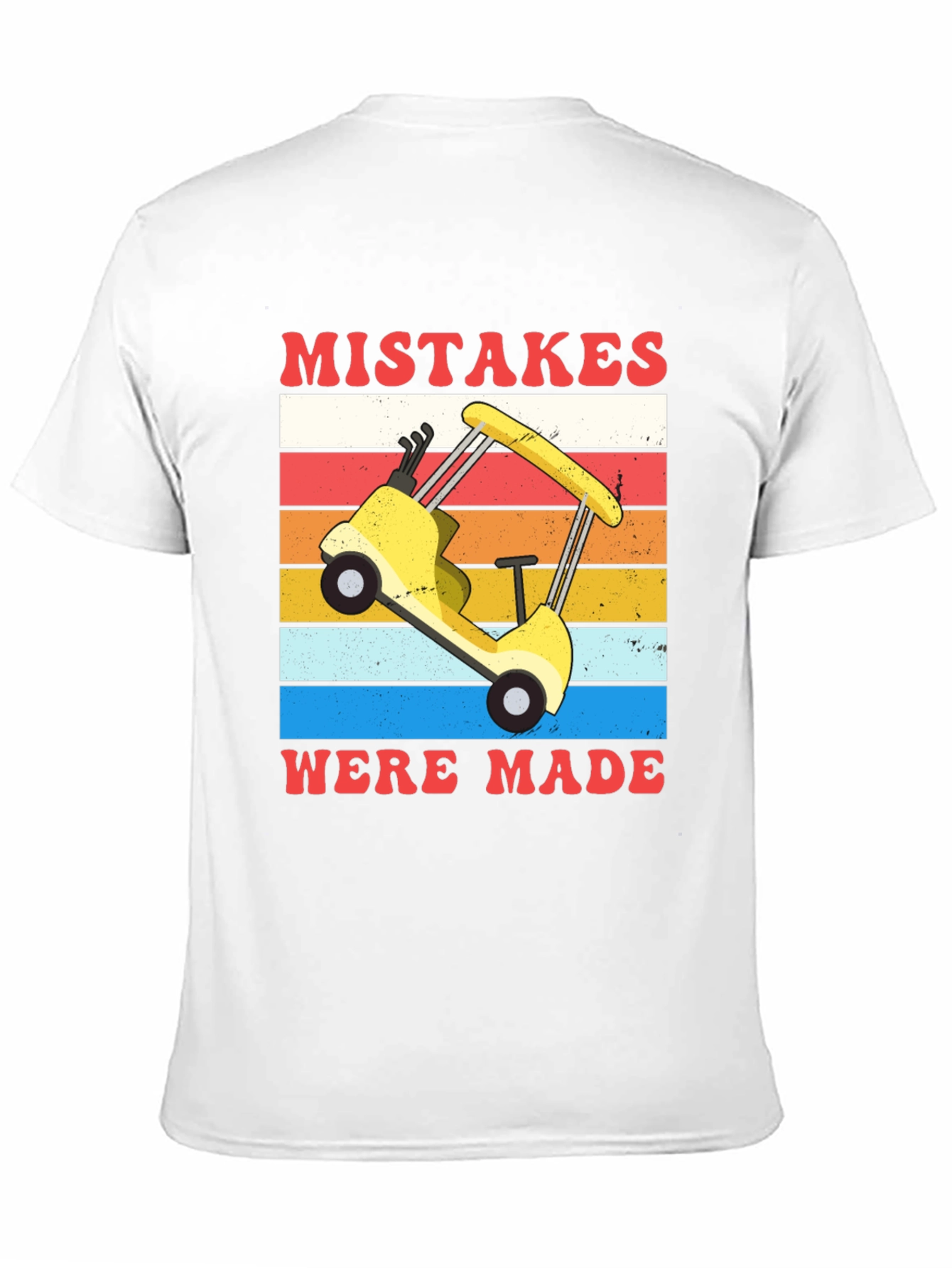 Black Mistakes Were Made Golfing Tee view 11