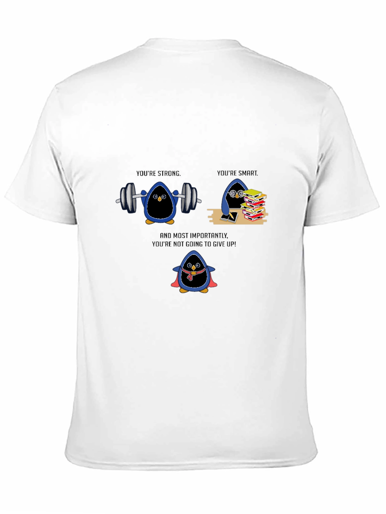 Black Penguin Empowerment Graphic Tee - Strong, Smart, Resilient! view 11