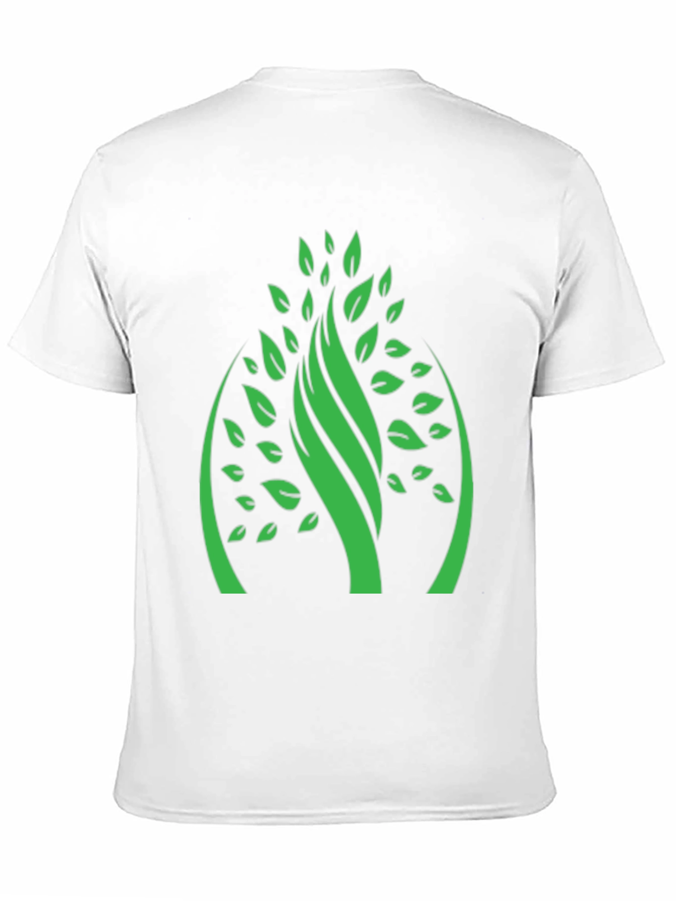 Black Green Tree Graphic Black T-Shirt view 11