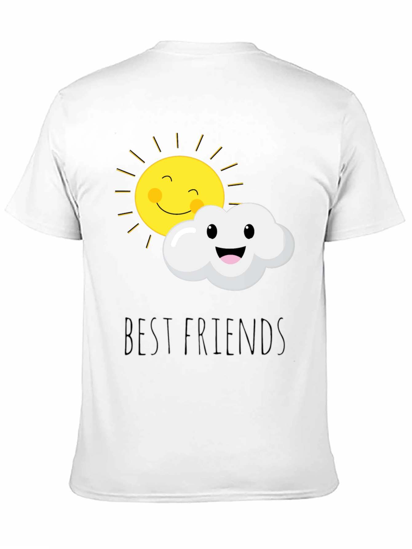 Black Best Friends Sun and Cloud Graphic T-Shirt view 11