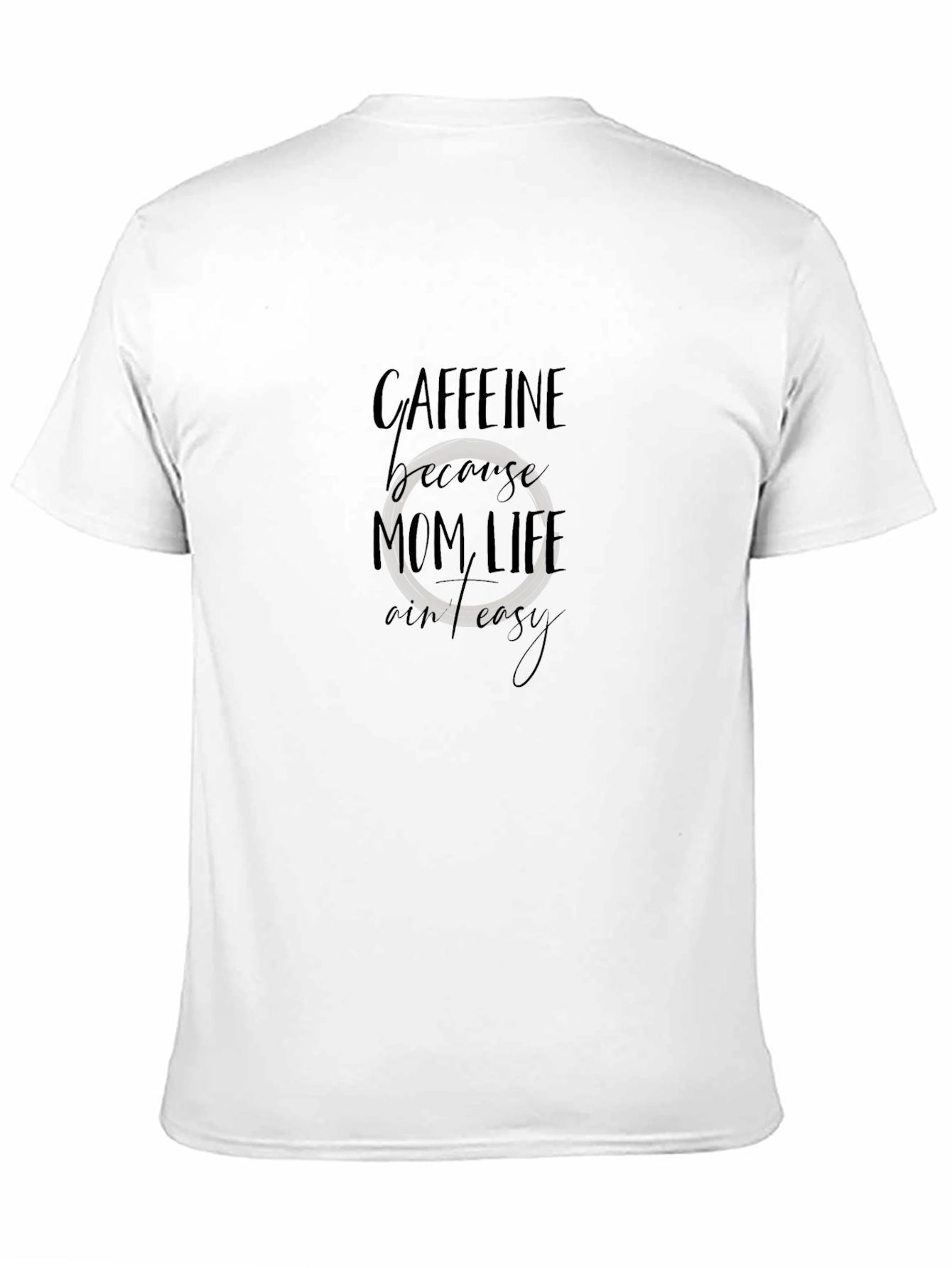 Black Caffeine Mom Life Graphic T-Shirt - Black view 11