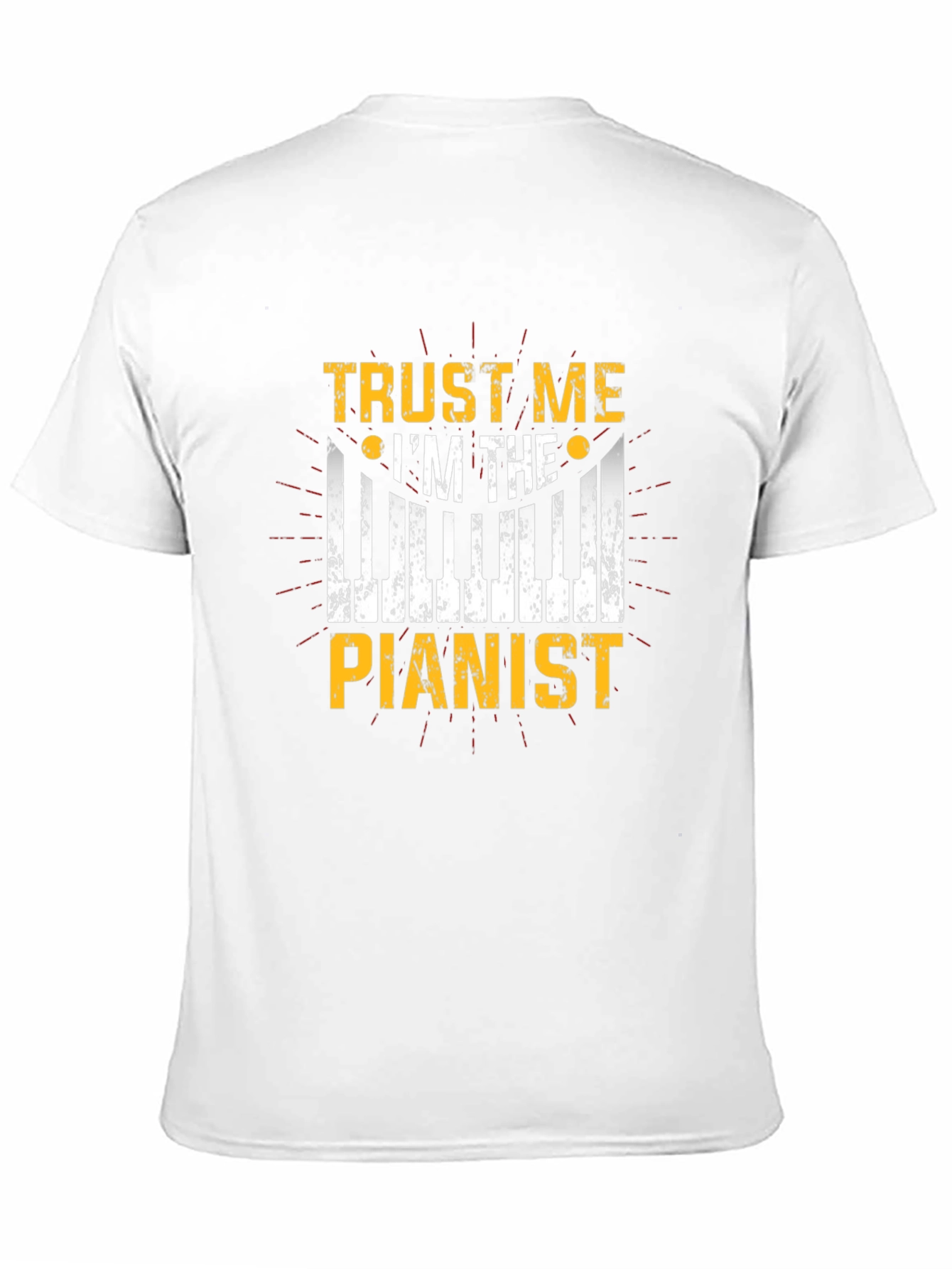Black Trust Me I'm the Pianist - Graphic T-Shirt view 11