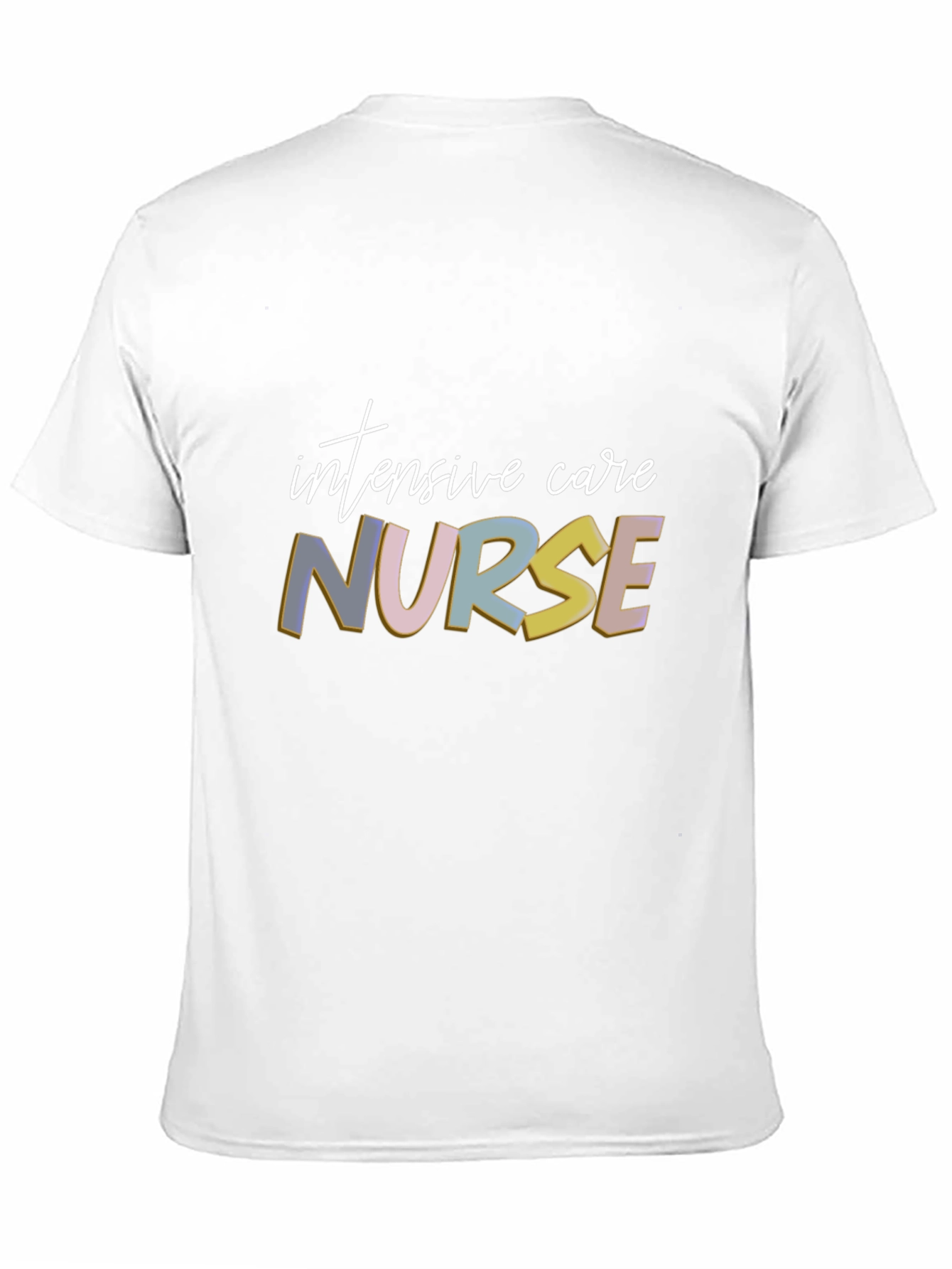Black Intensive Care Nurse Graphic T-Shirt view 11