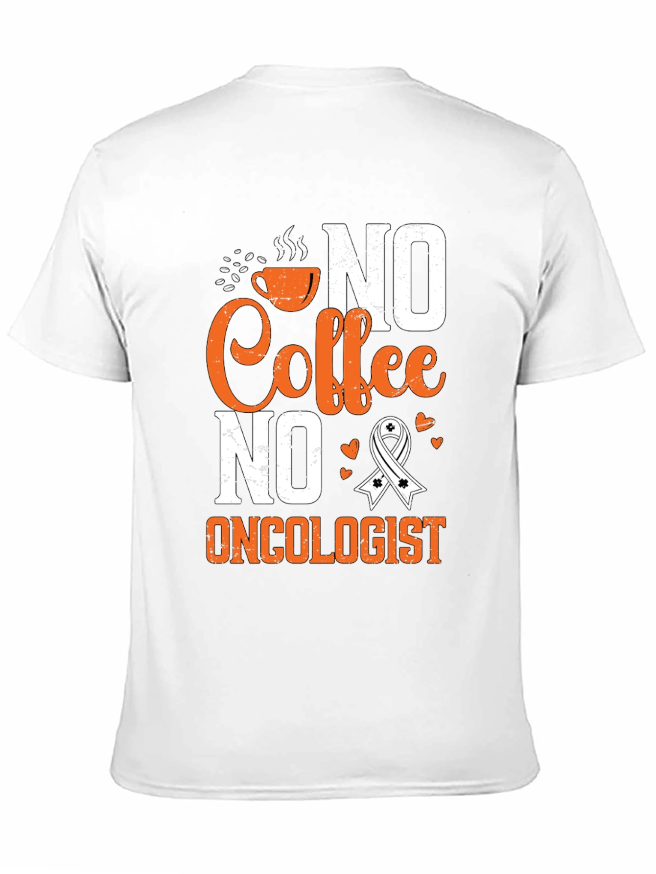Black No Coffee No Oncologist T-Shirt, Cancer Awareness view 11