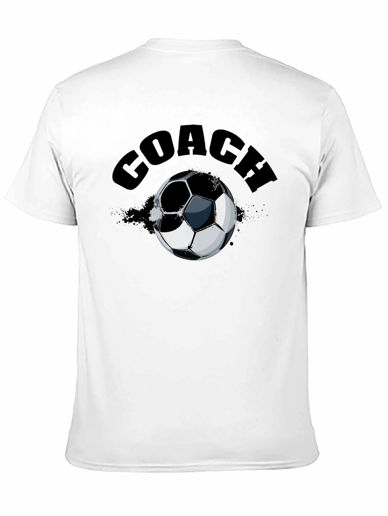 Black Coach Soccer Ball T-Shirt view 11