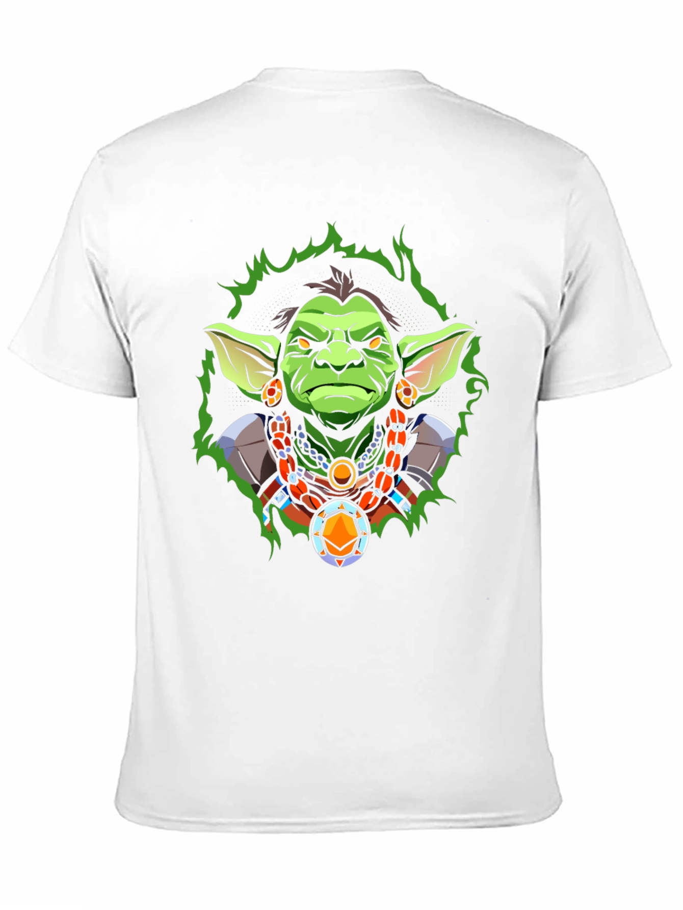 Black Fantasy Cartoon Character Graphic Tee - Black view 11