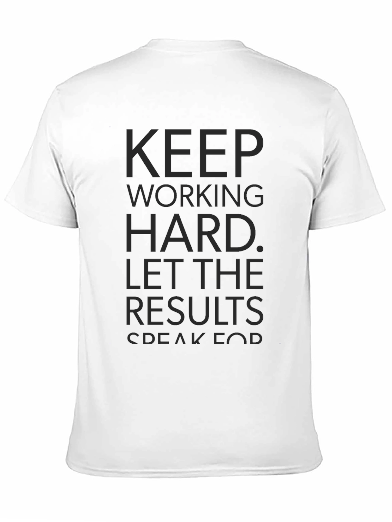 Black Motivational T-Shirt - Keep Working Hard view 11