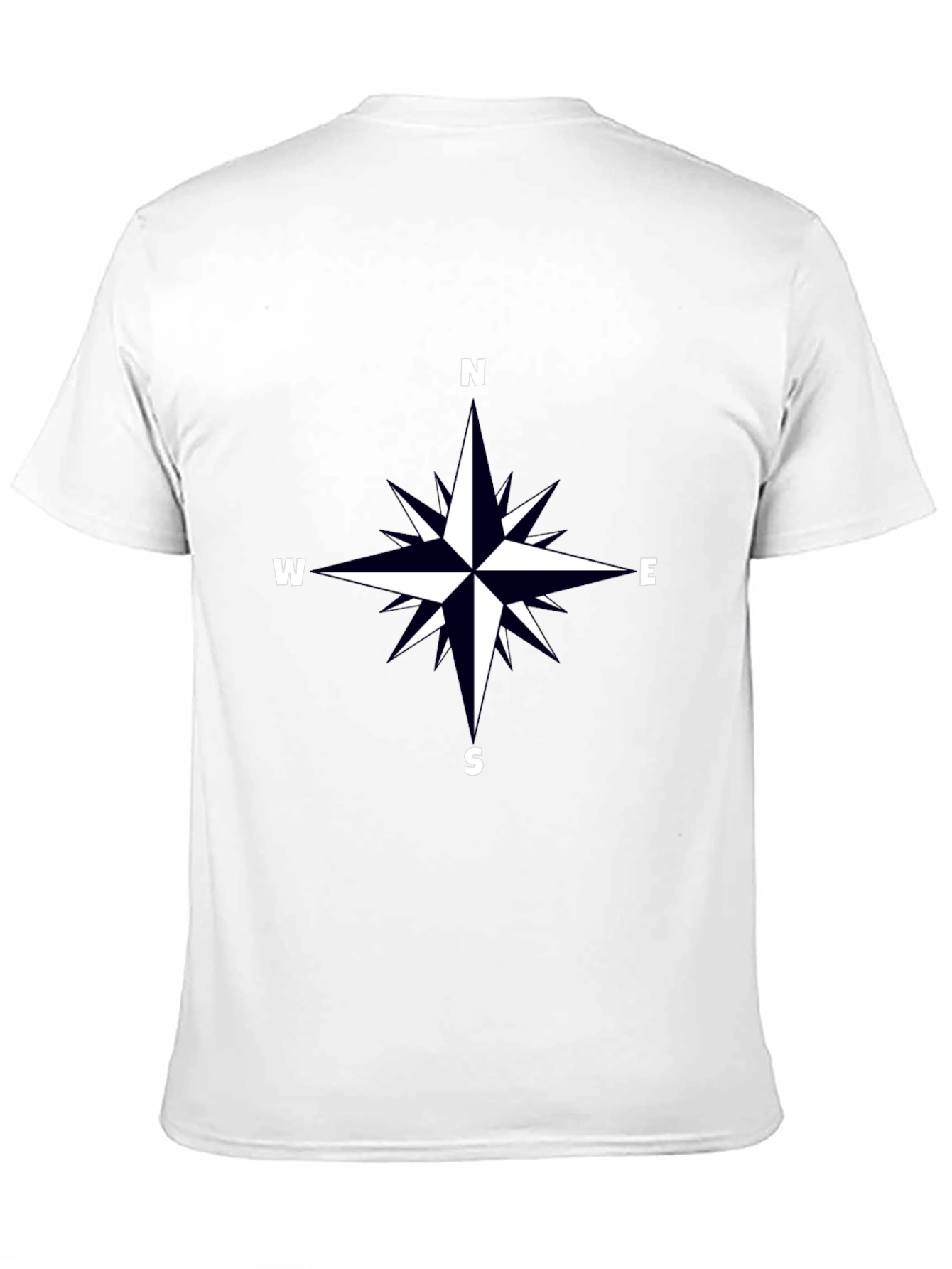 Black Compass Rose Graphic Tee - Black view 11