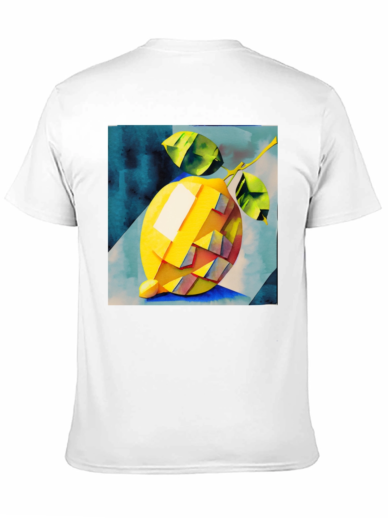 Black Abstract Lemon Graphic Tee - Stylish & Unique Design view 11