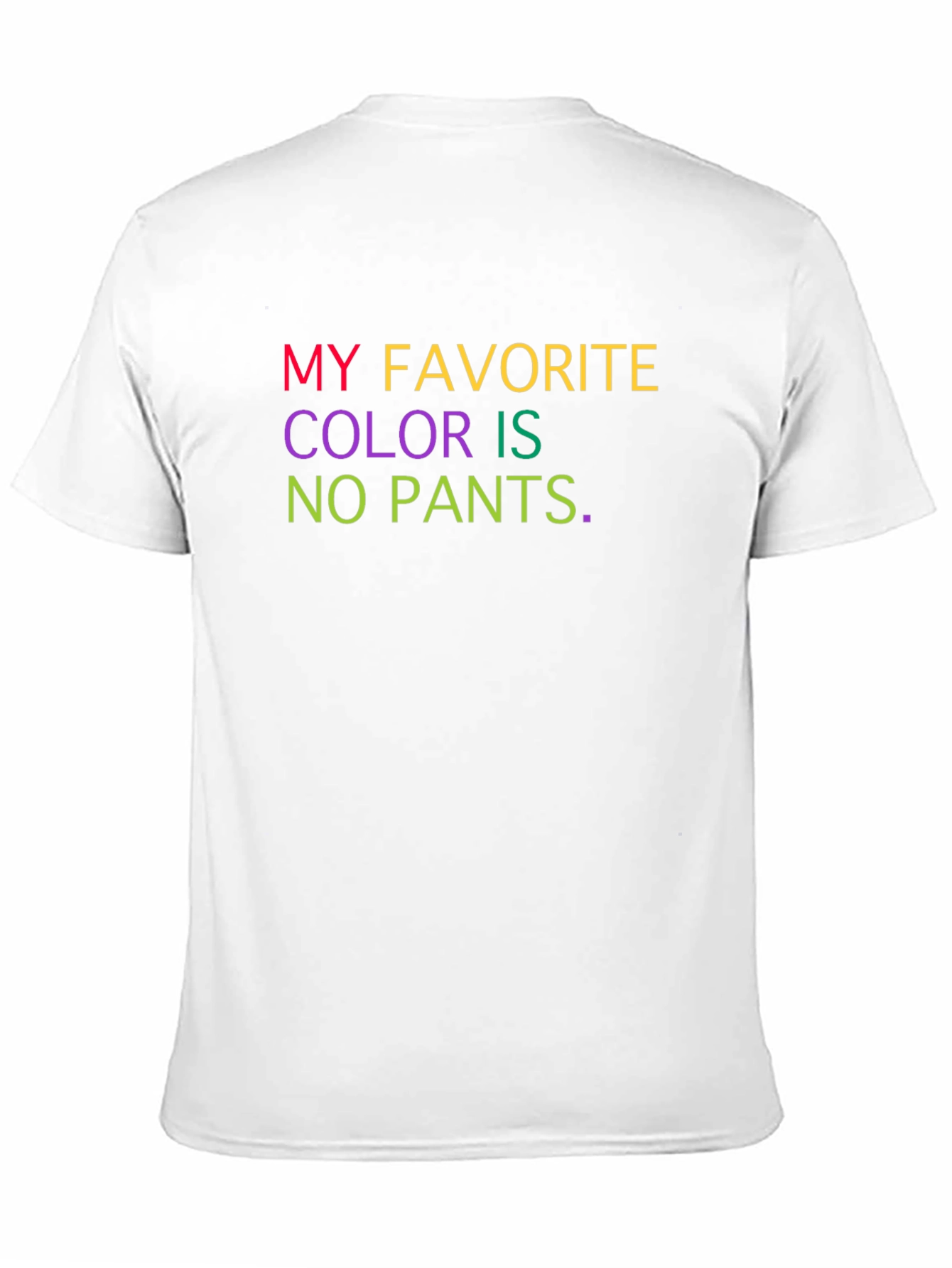 Black Humorous "No Pants" Graphic Tee view 11