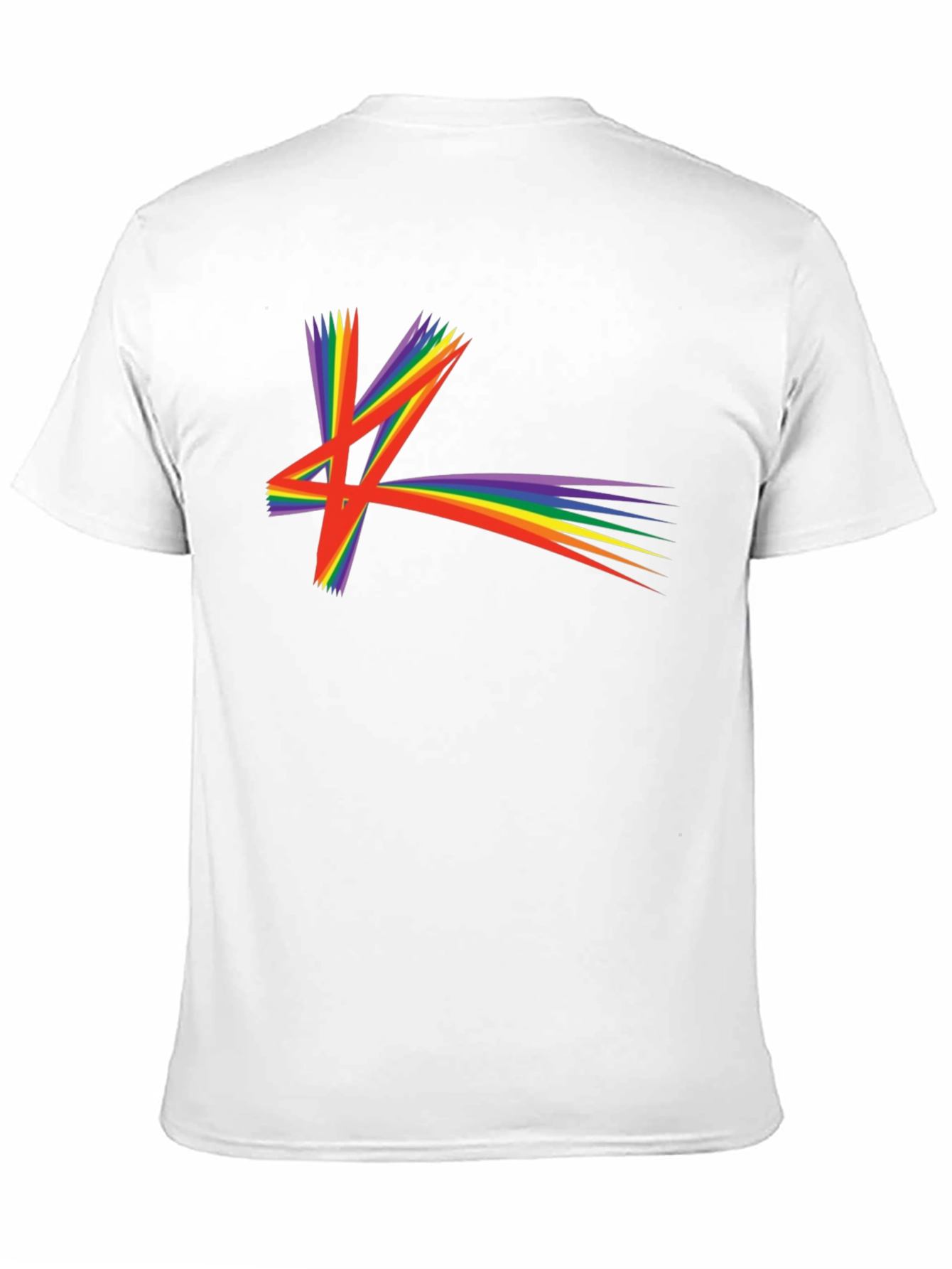 Black Rainbow Starburst Graphic T-Shirt view 11