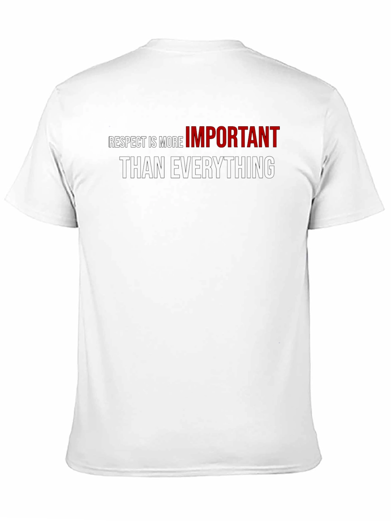 Black Respect is More Important Graphic Tee view 11