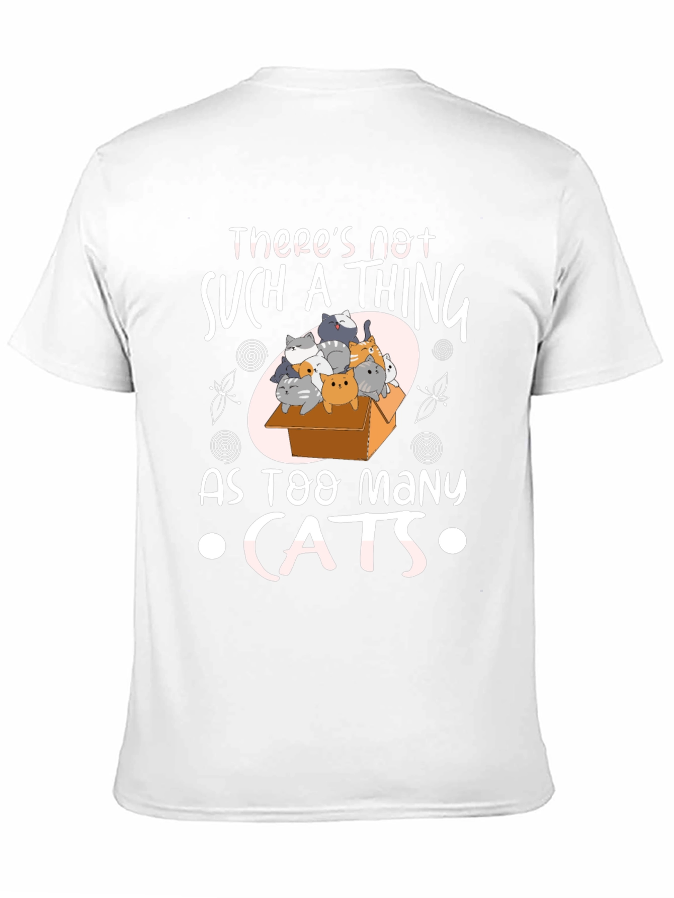 Black Cat Lover Tee - Too Many Cats Graphic T-Shirt view 11