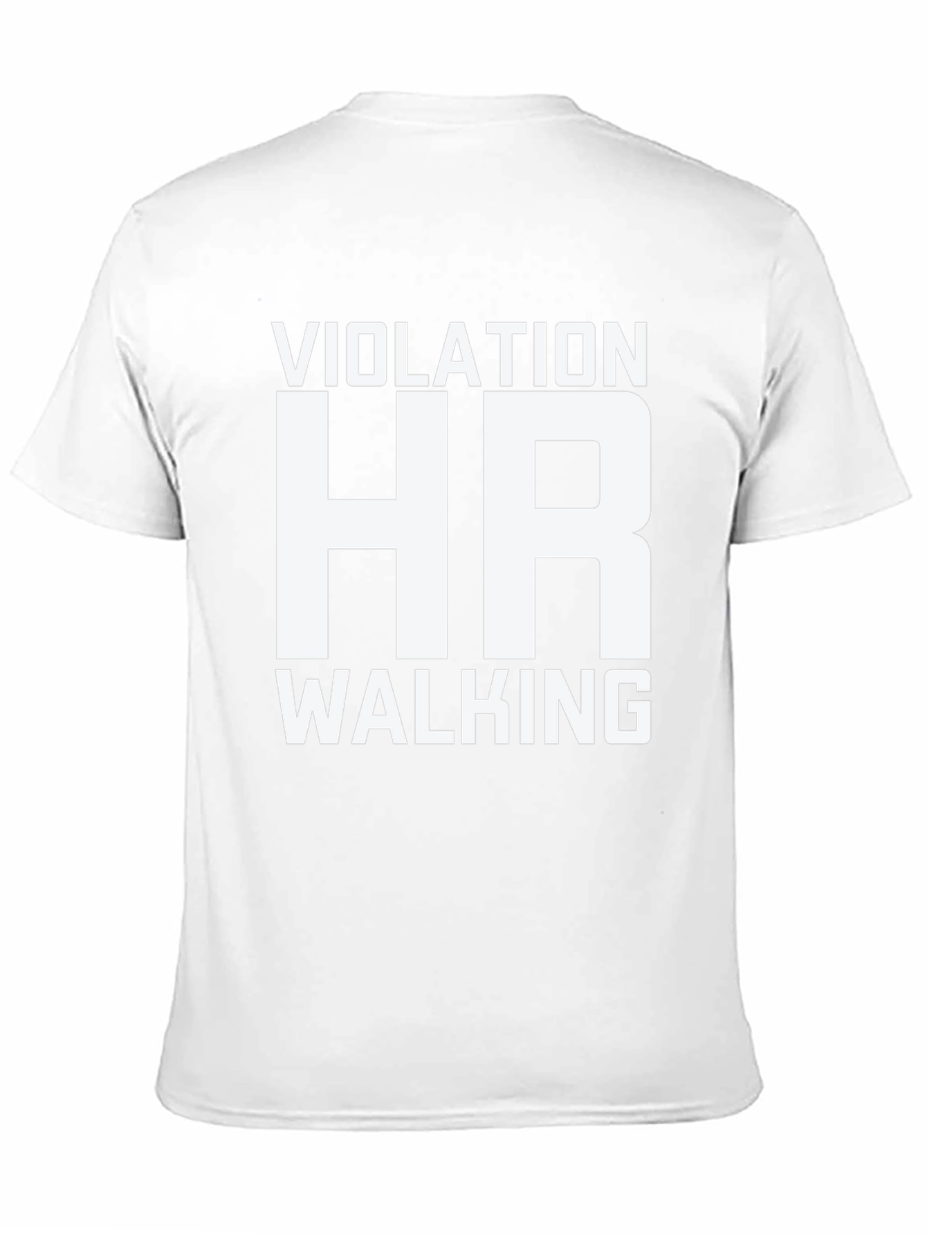 Black HR Violation Walking Humor T-Shirt view 11