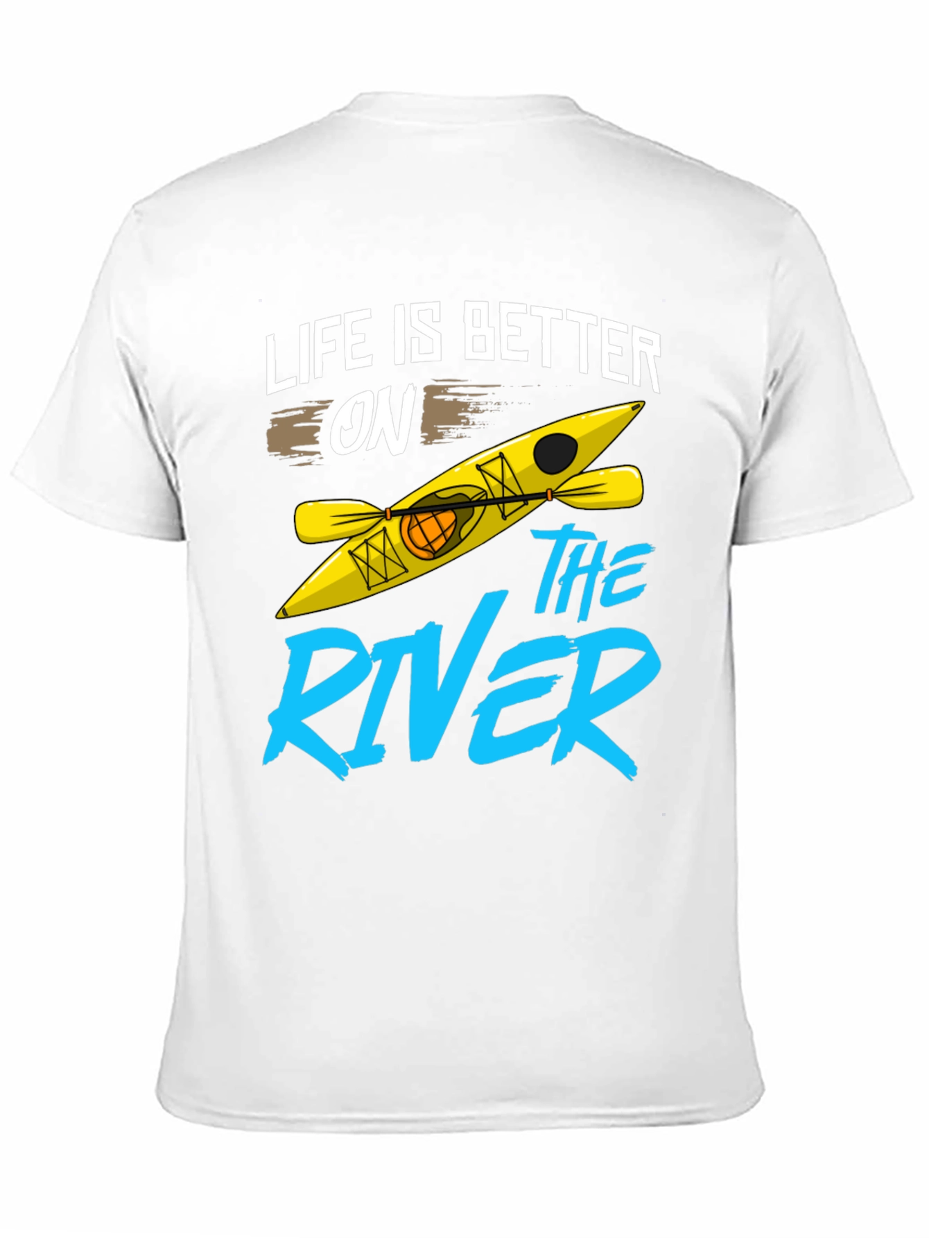 Black Life is Better on the River Kayak T-Shirt view 11