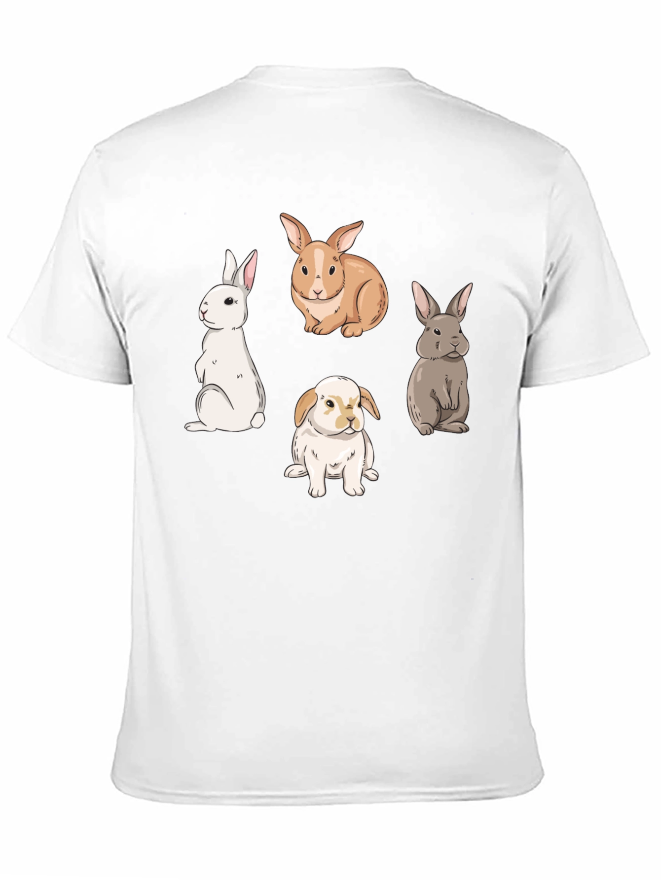 Black Rabbit Graphic T-Shirt - Easter Gift view 11