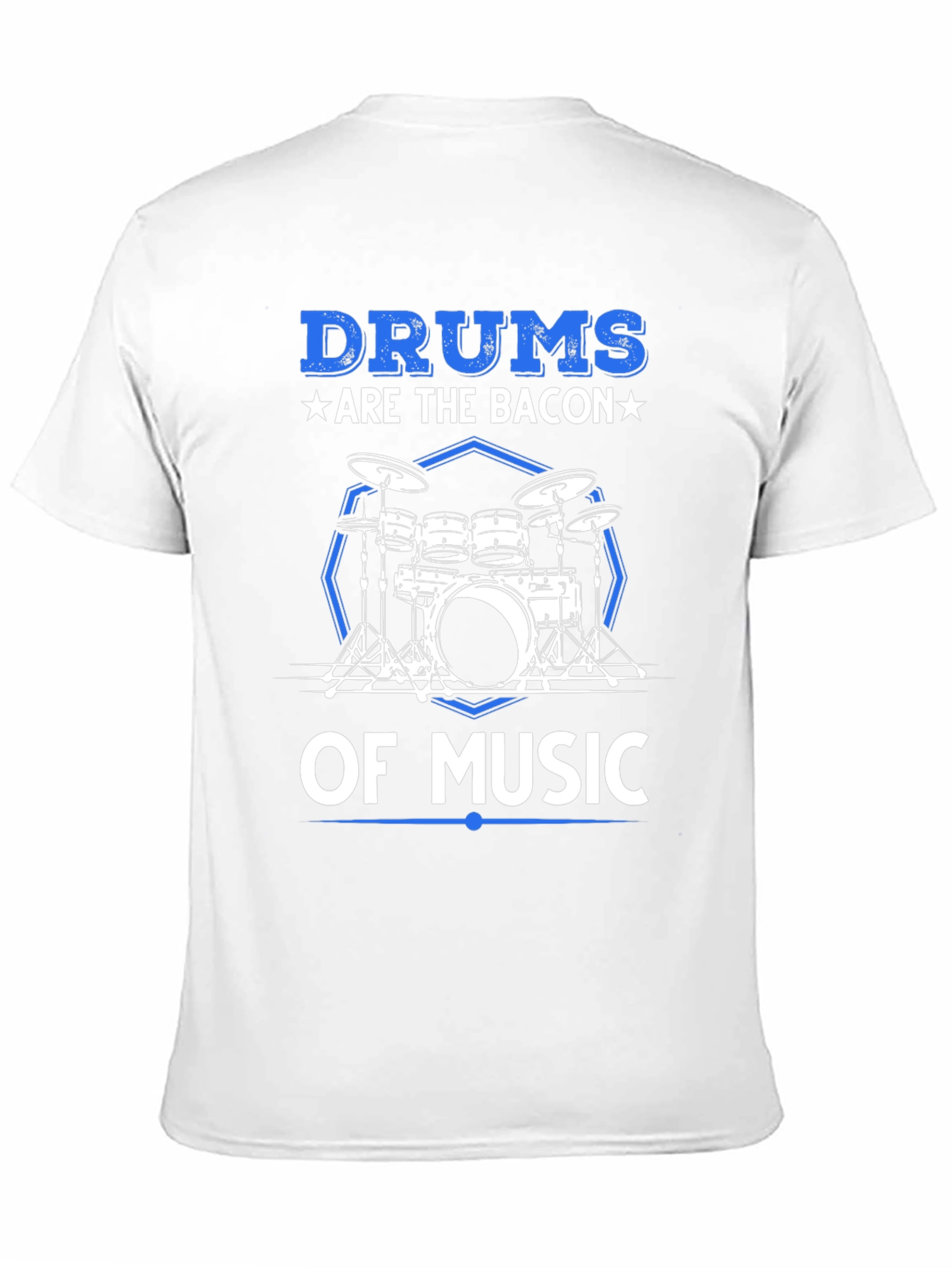 Black Drums are the Bacon of Music T-Shirt view 11