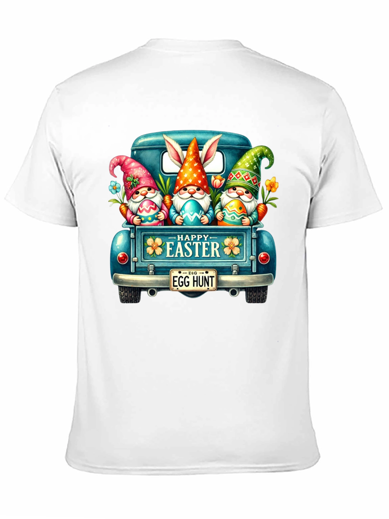 Camiseta Negra con Diseño de Pascua