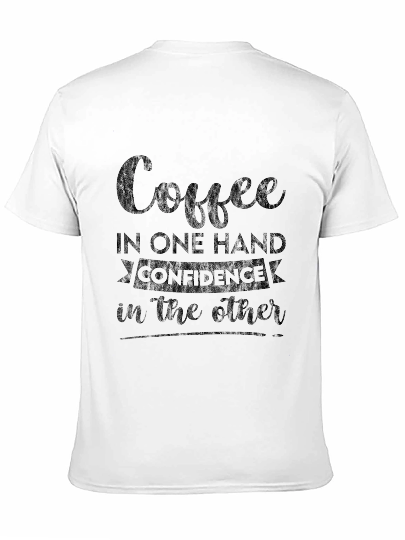 Black Coffee & Confidence Tee - Stylish Graphic T-Shirt view 11