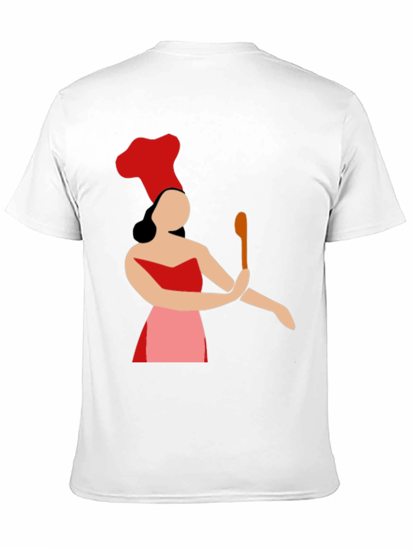 Black Chef Woman Graphic Tee - Novelty Cook T-Shirt view 11