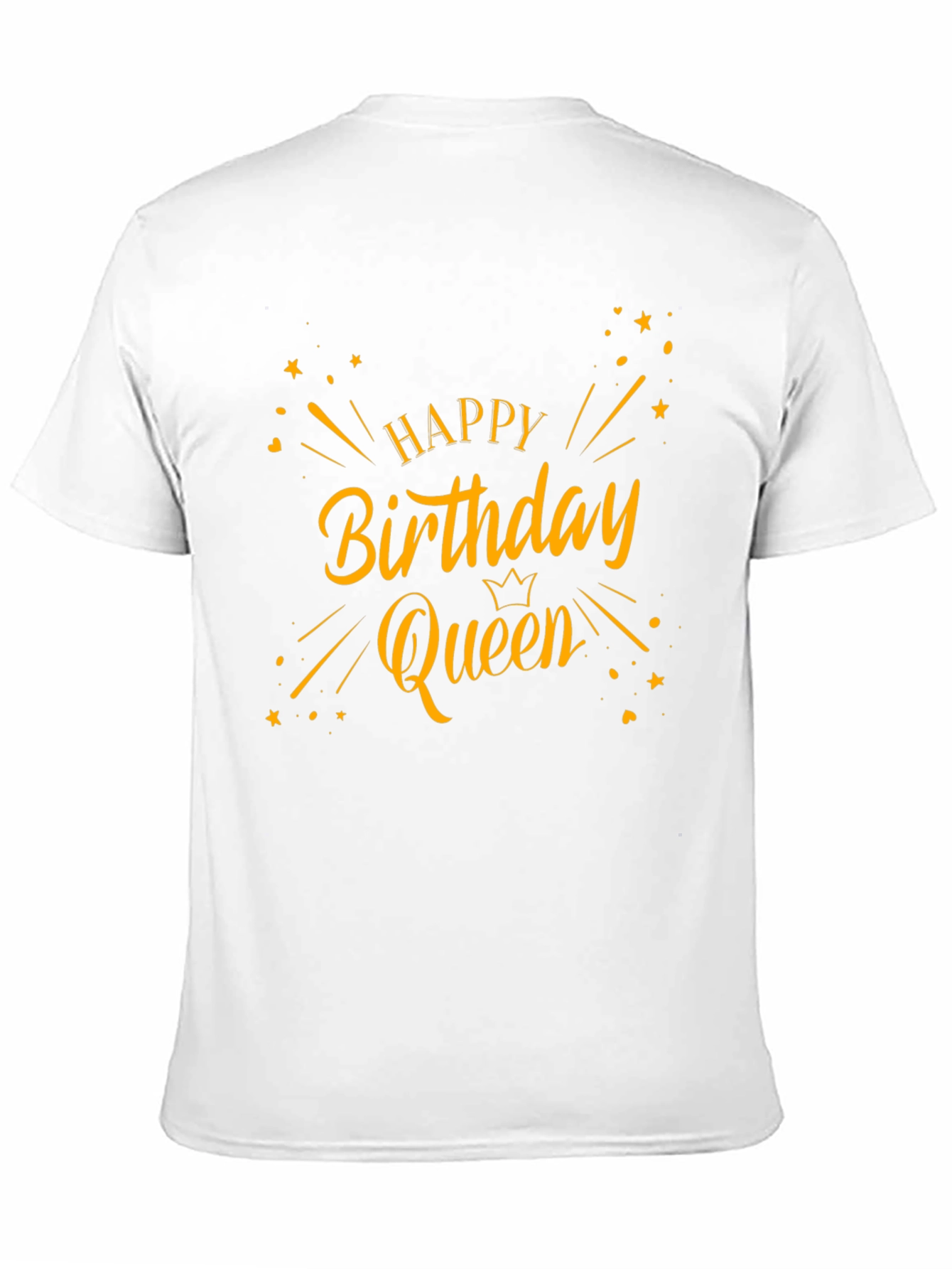 Black Happy Birthday Queen Black T-Shirt view 11