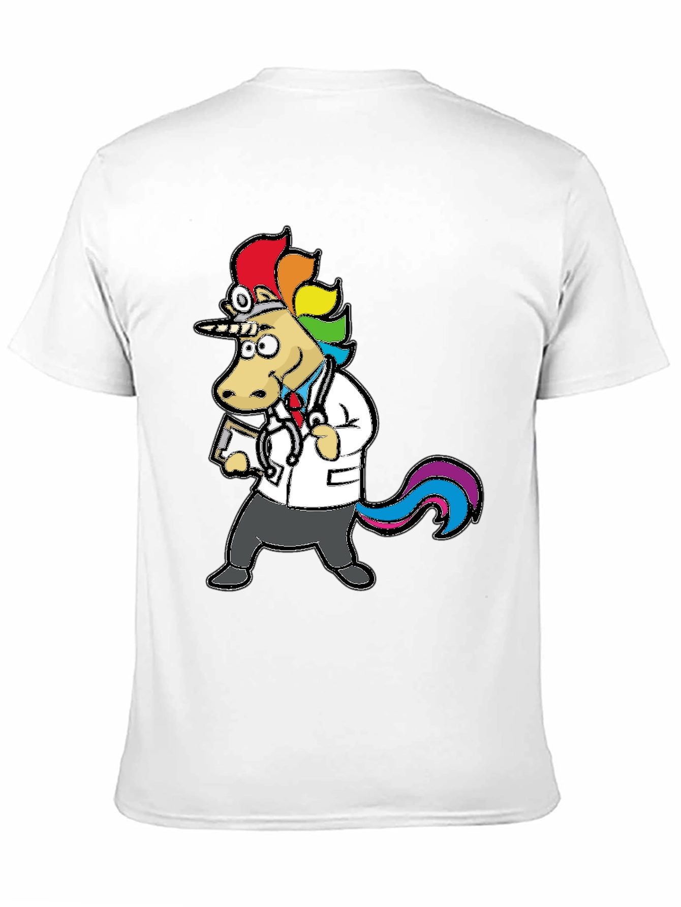 Black Doctor Unicorn T-Shirt - Fun & Unique Design view 11