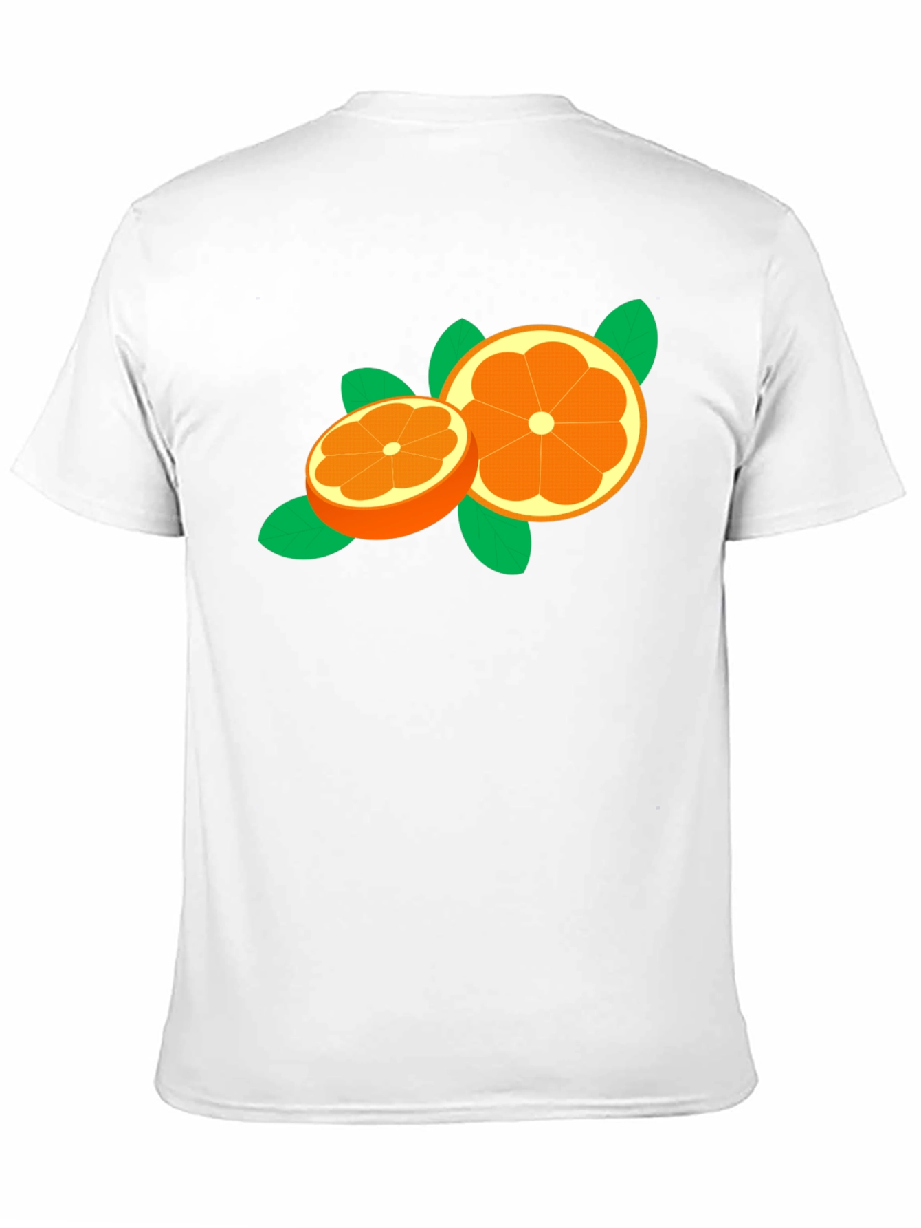 Black Orange Slice Graphic Tee - Trendy Fruit Design view 11