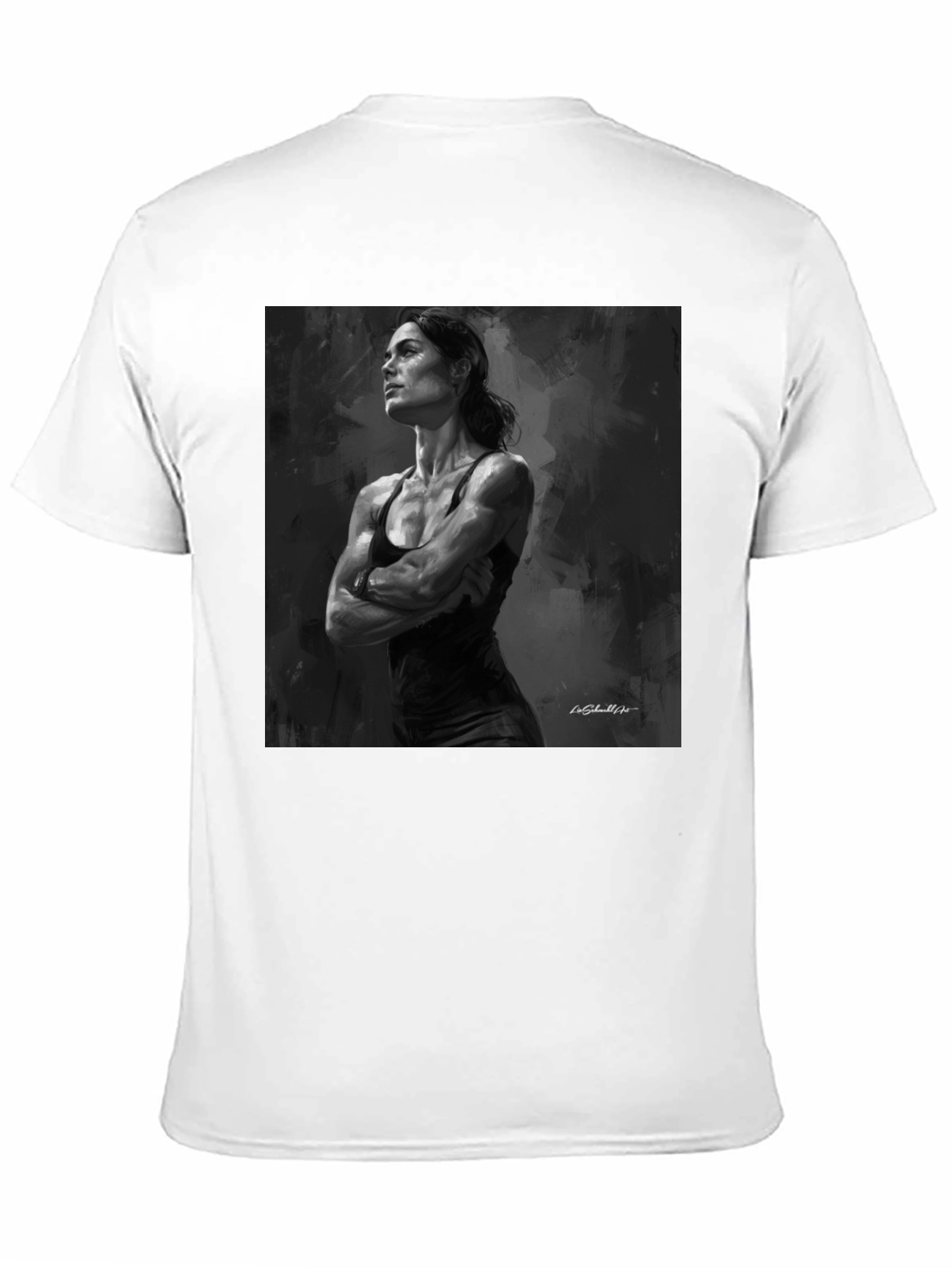 Black Black Graphic Tee - Empowered Woman Design view 11