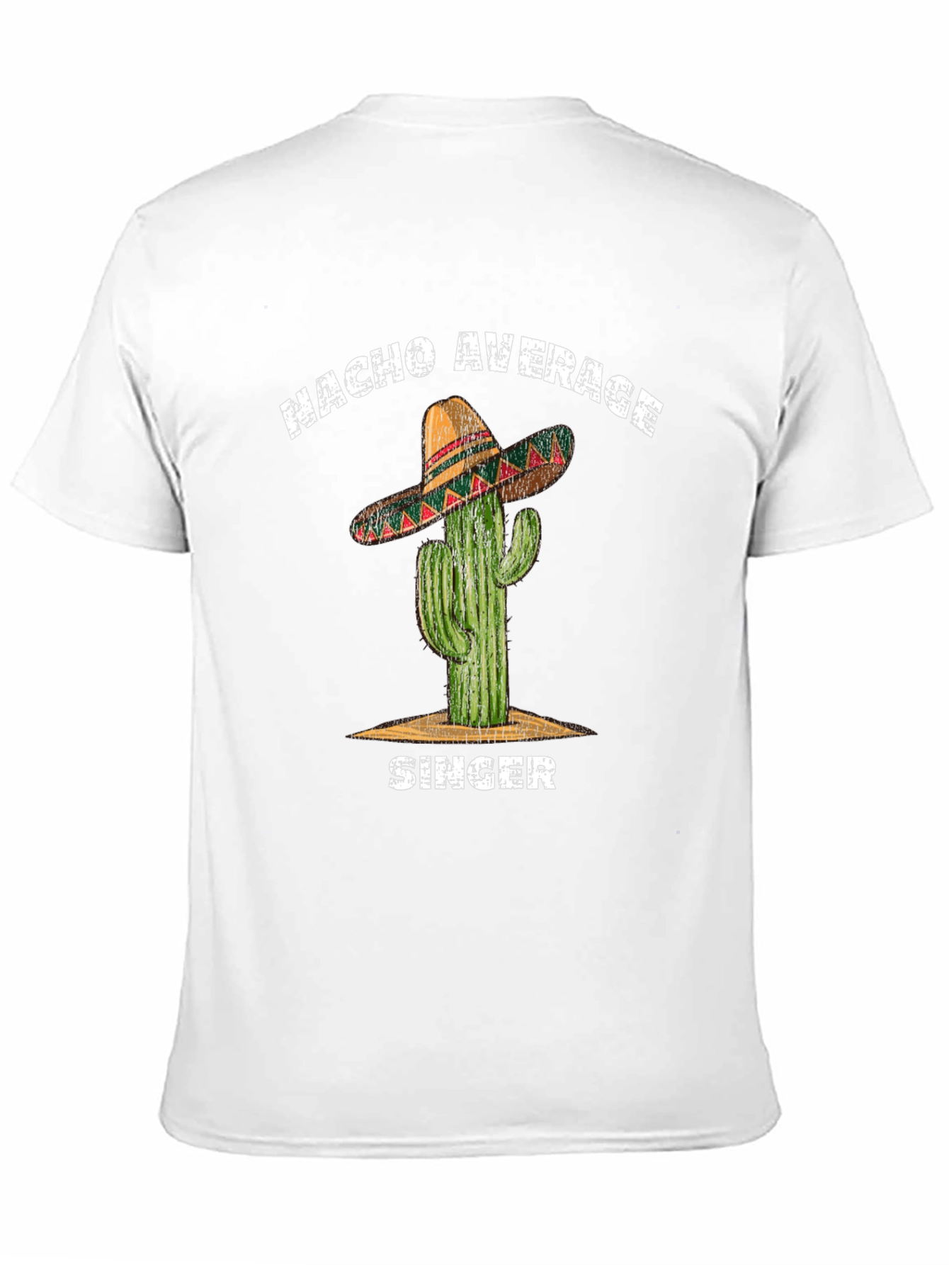 Black Nacho Average Singer T-Shirt - Cactus Sombrero Tee view 11