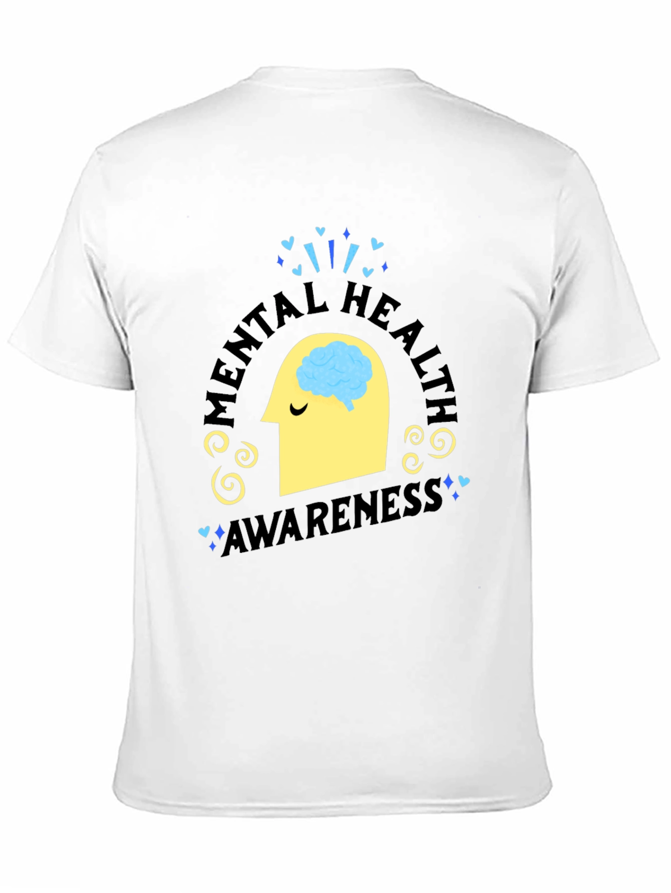 Black Mental Health Awareness Black T-Shirt view 11